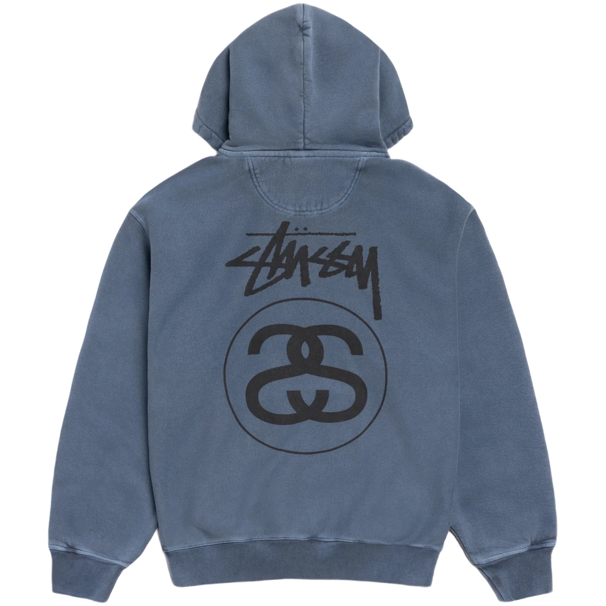 Худи Stussy Stock Link Zip Hoodie Pigment Dyed "Navy" | Farsel