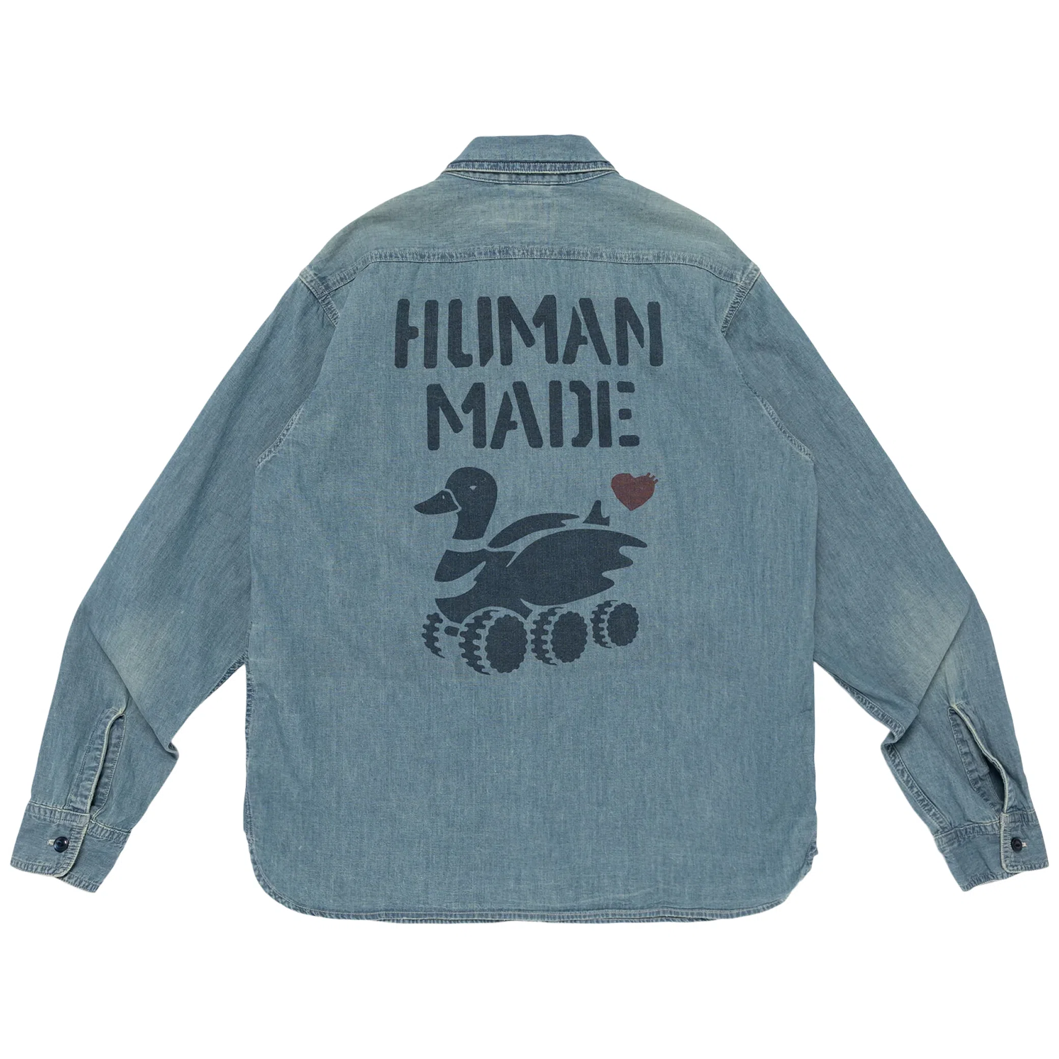 Рубашки Human Made Military Chambray Shirt "Blue" | Farsel