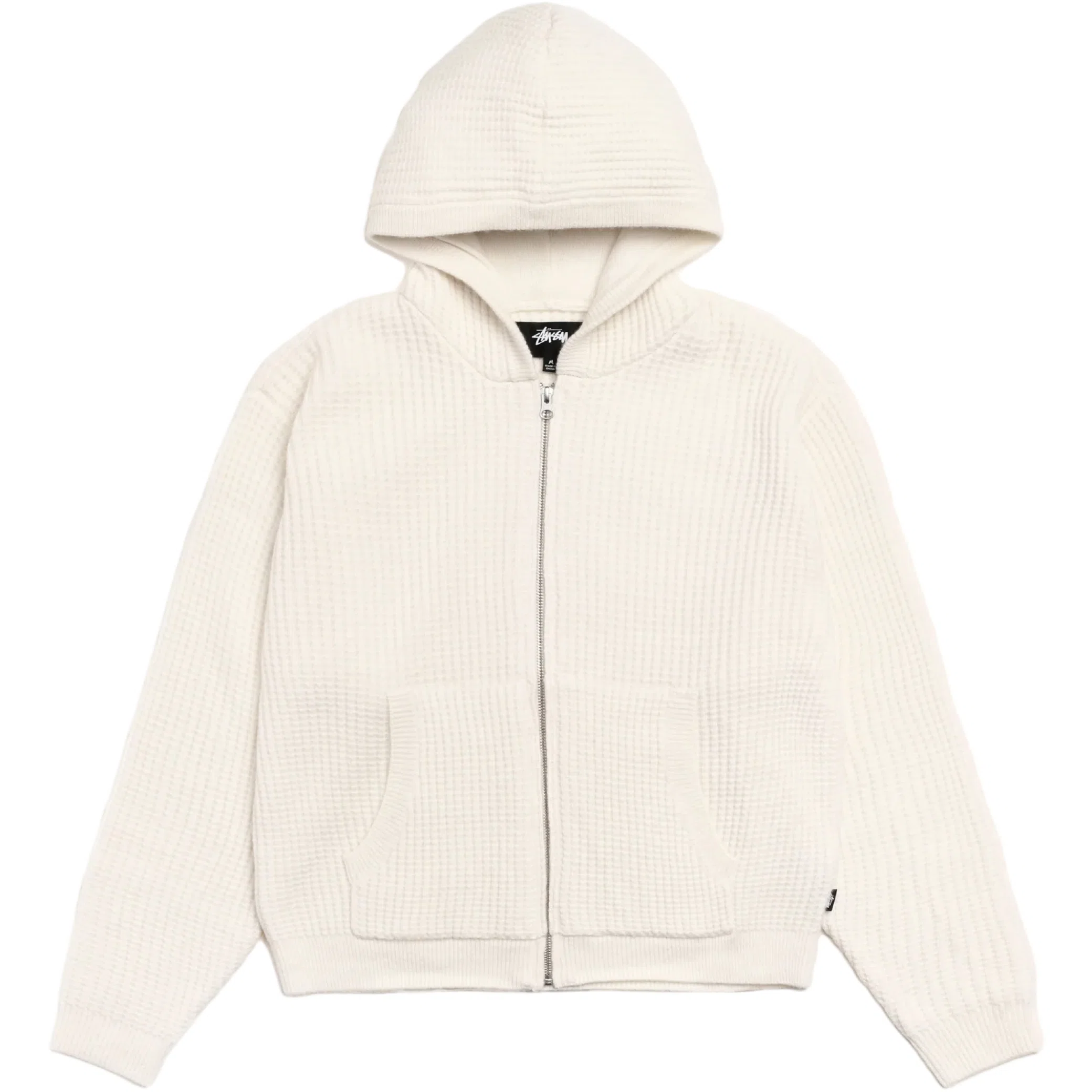 Худи Stussy Waffle Cashmere Zip Hoodie "Ivory" | Farsel