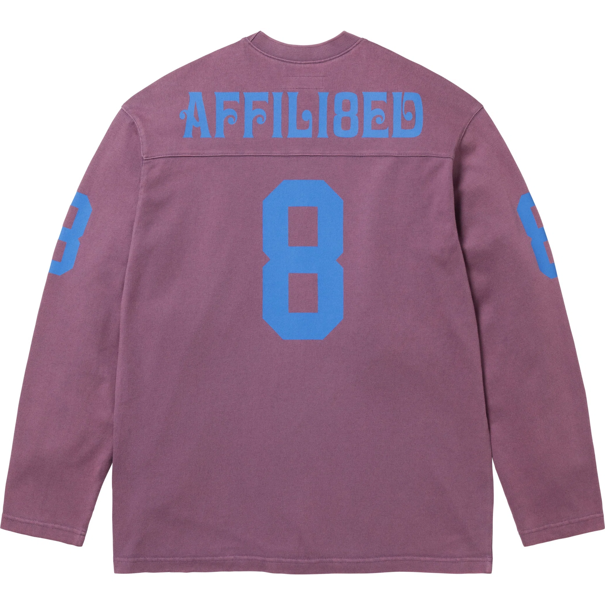 Лонгсливы Supreme SS25 Affiliated L/S Football Top "Dusty Purple" | Farsel