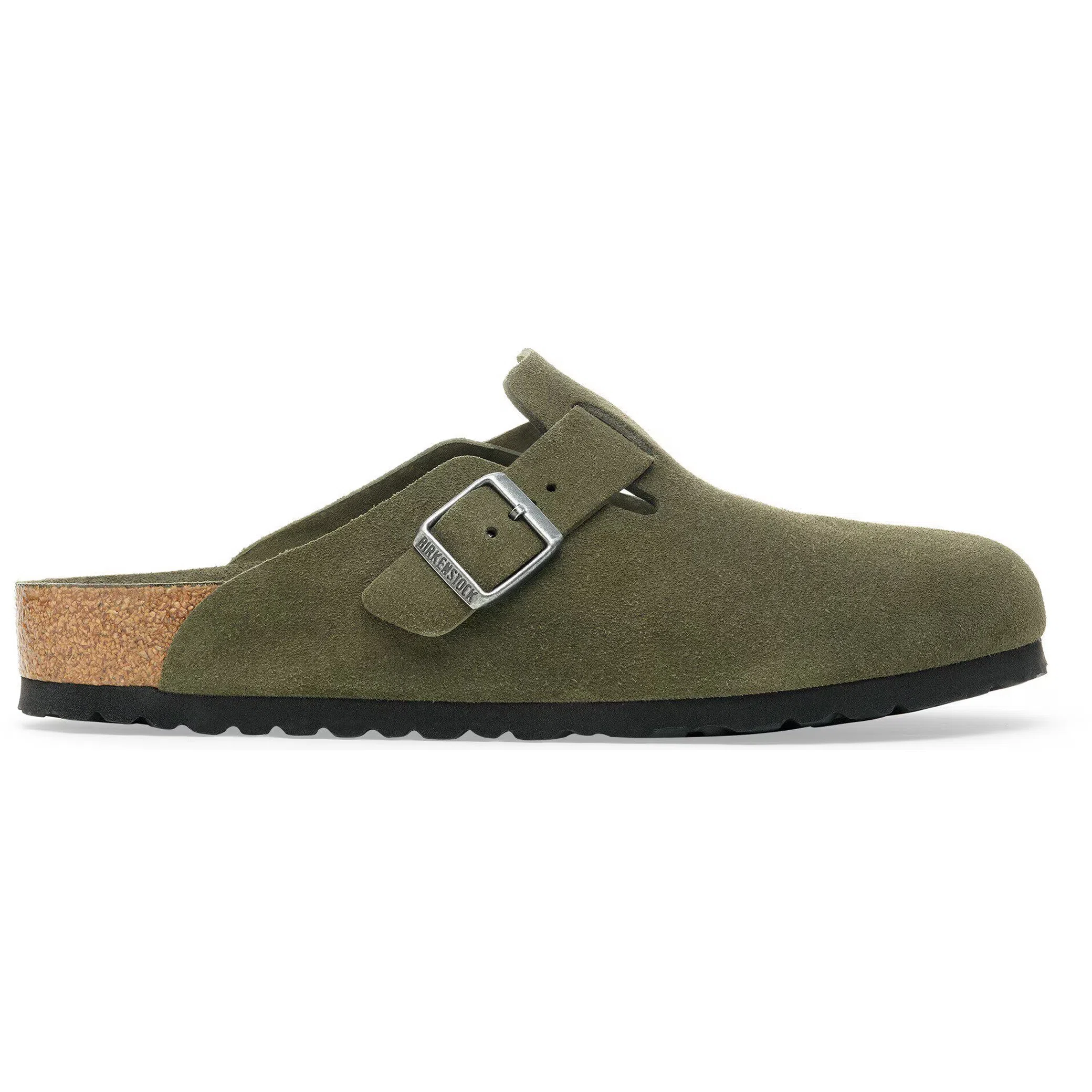 Сабо Birkenstock Boston Soft Footbed  Suede Leather "Thyme Tonal" | Farsel