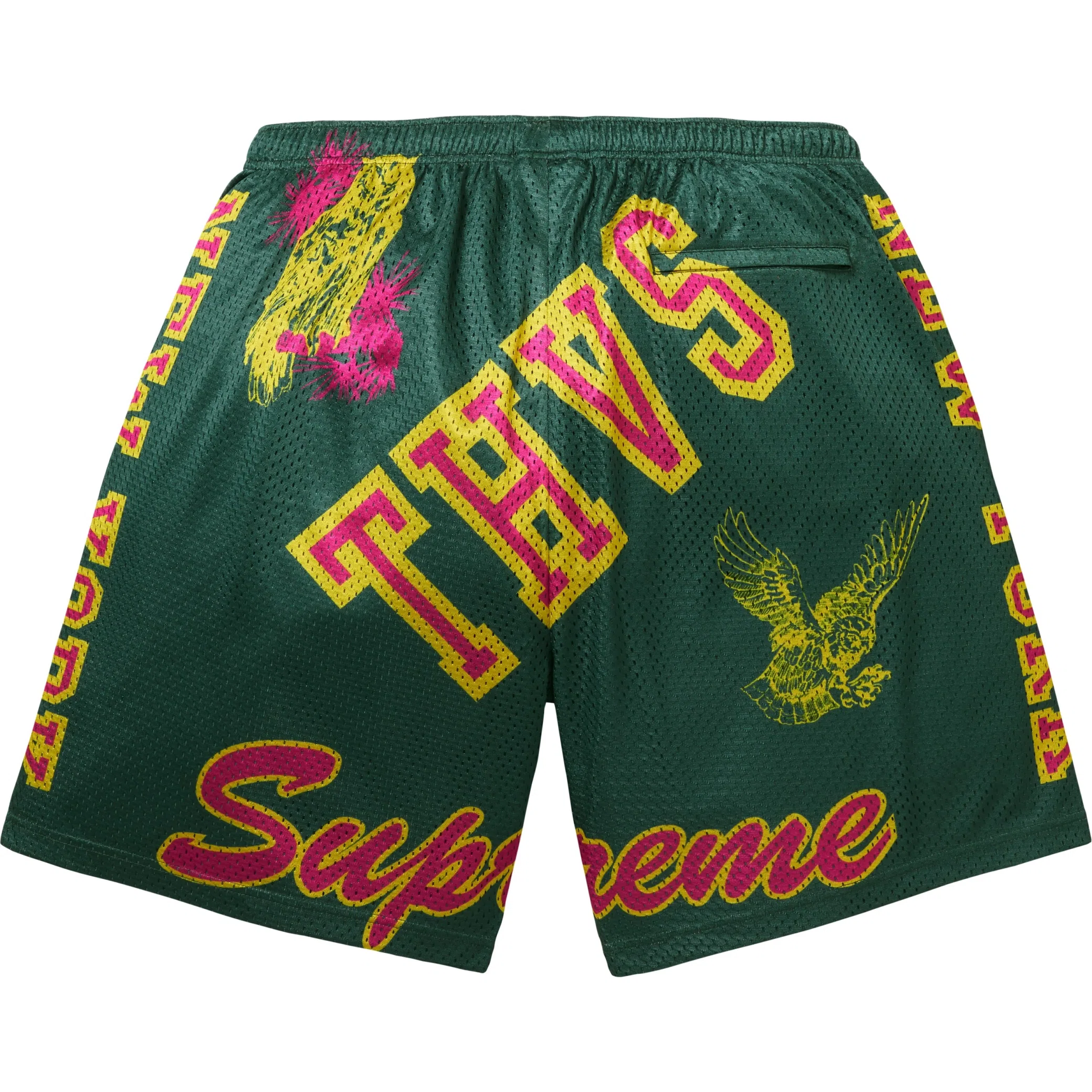  Supreme SS25 Varsity Mesh Short "Dark Green" | Farsel