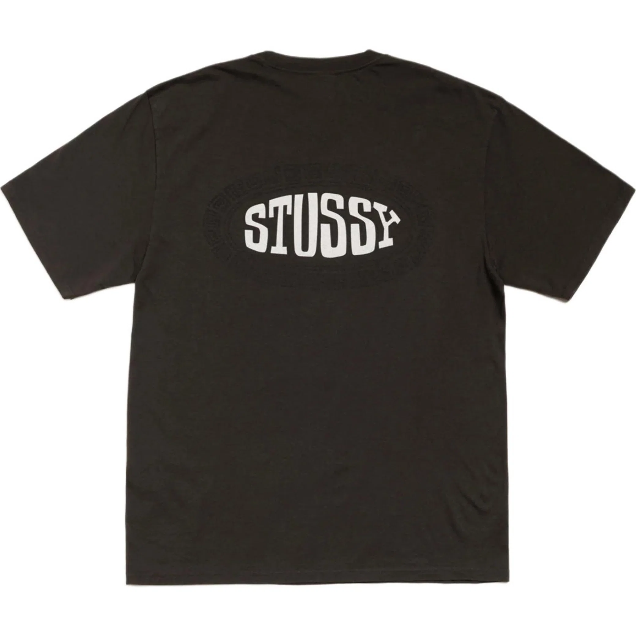 Футболки Stussy Tile Oval Tee Pigment Dyed "Faded Black" | Farsel