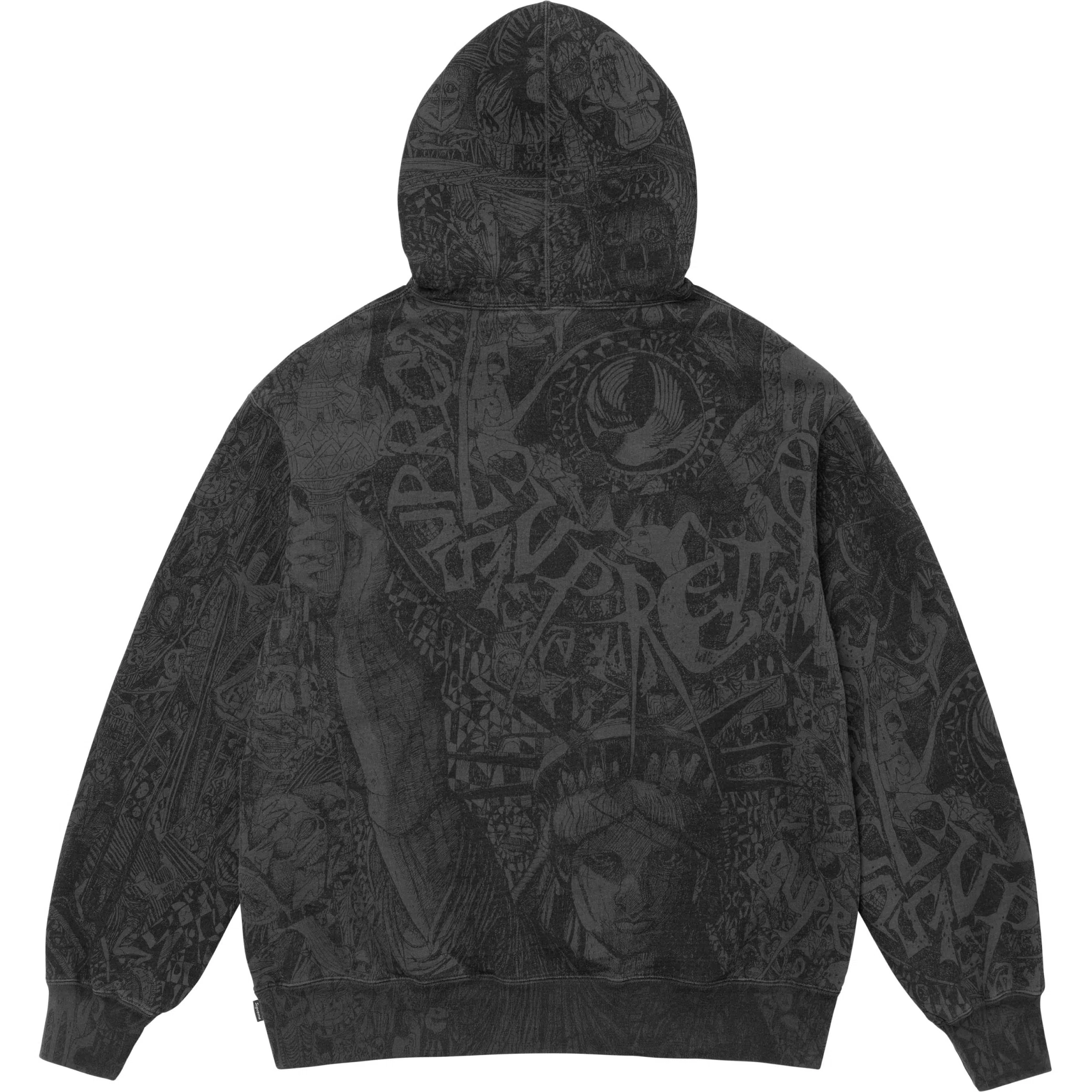 Худи Supreme FW24 Liberty Hooded Sweatshirt "Washed Black" | Farsel