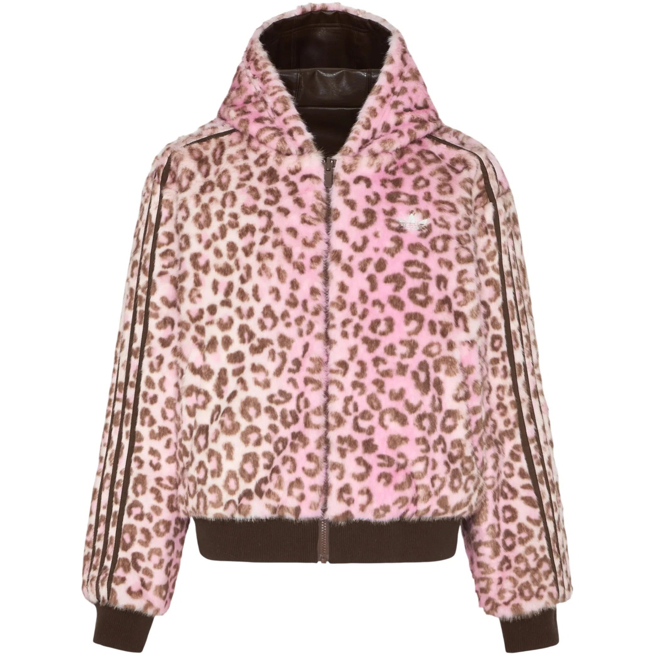 Куртки Adidas Wild Pleather Jacket "Brown / Pink" | Farsel
