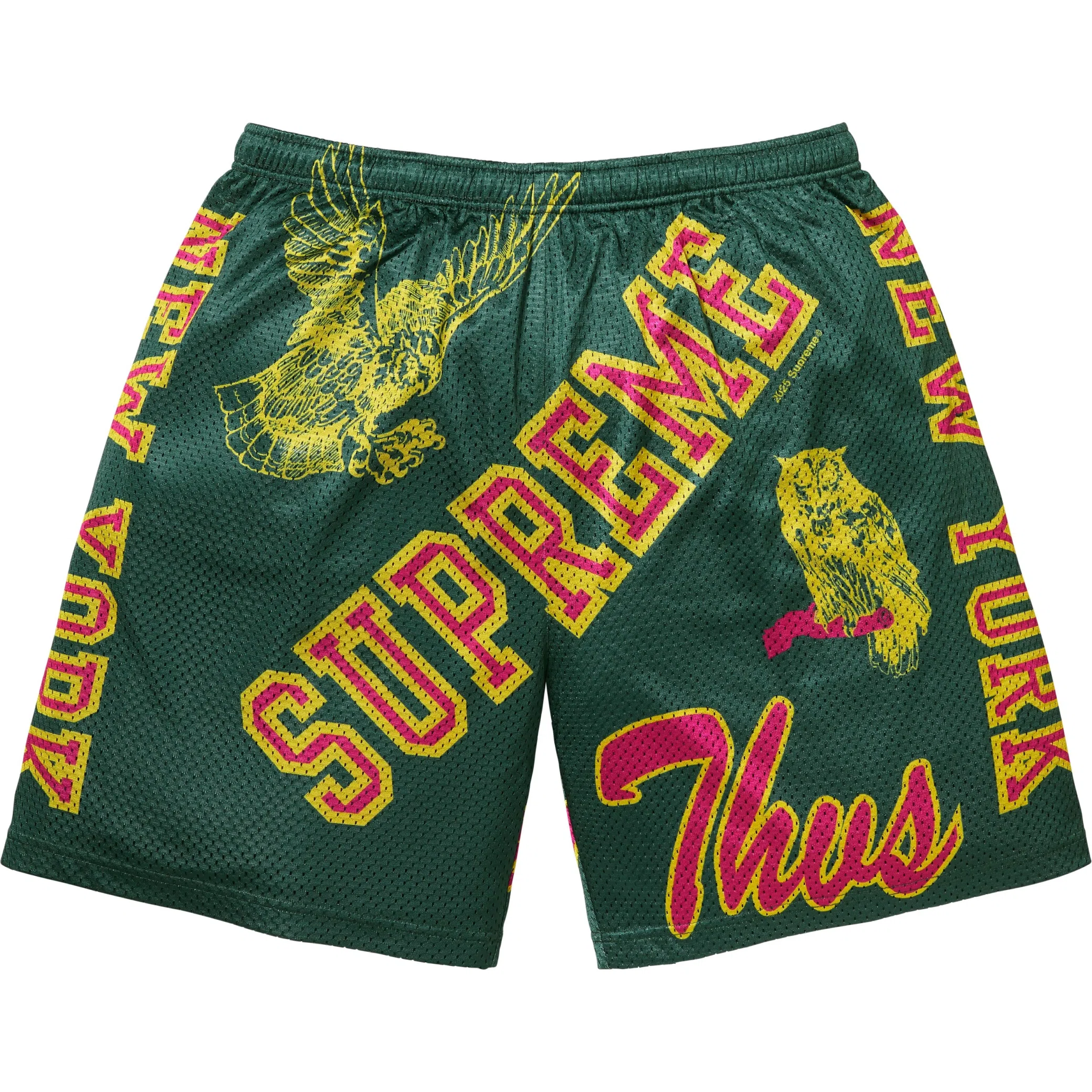 Шорты Supreme SS25 Varsity Mesh Short "Dark Green" | Farsel