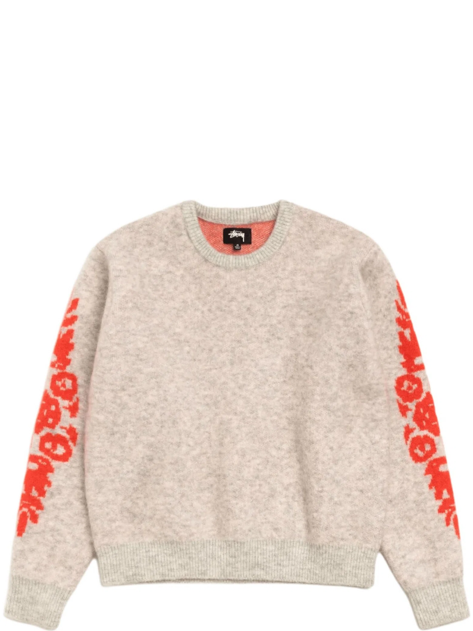 Свитеры Stussy Mohair Flower Sweater "Grey Heather" | Farsel