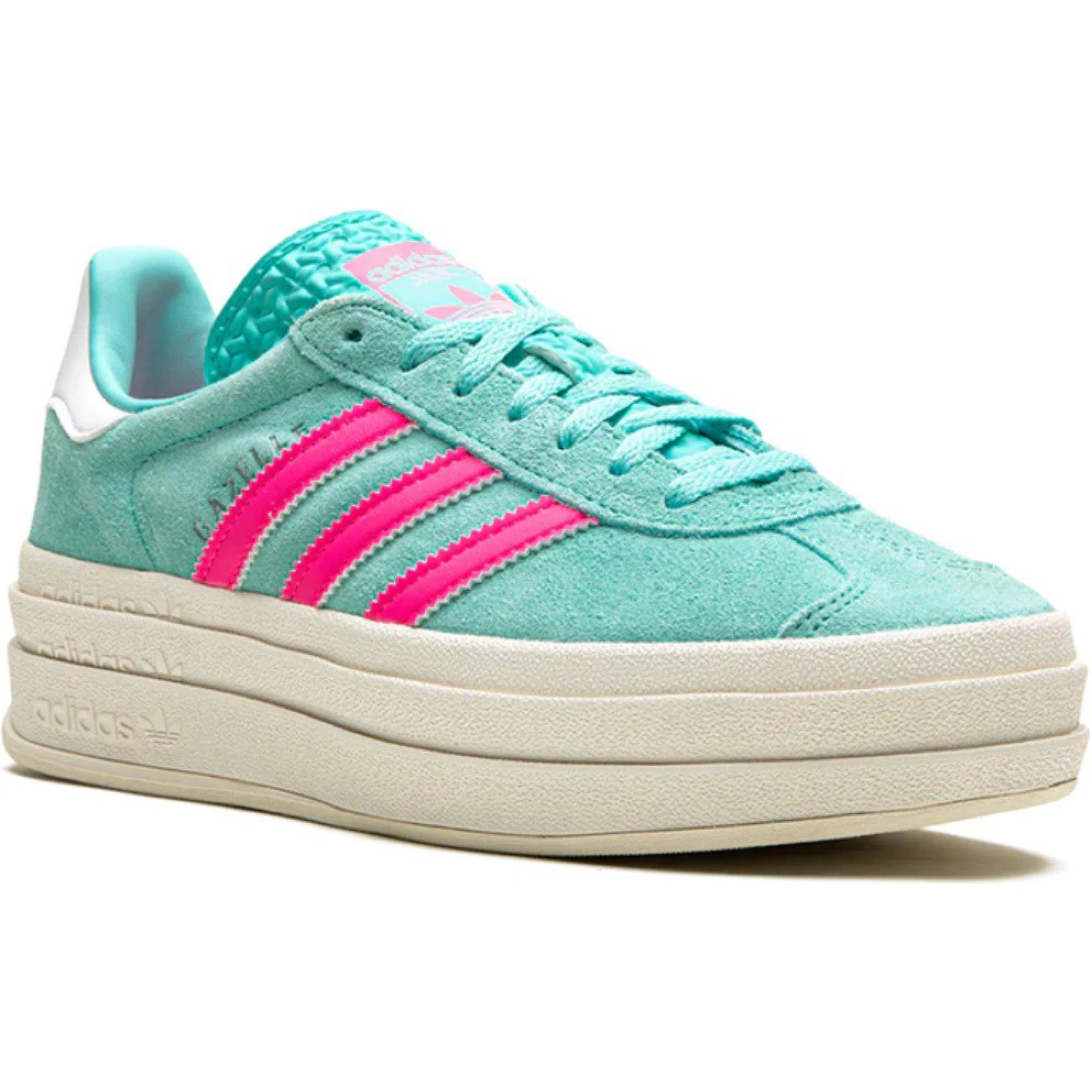 Кроссовки Adidas Gazelle Bold WMNS "Flash Aqua / Lucid Pink" | Farsel