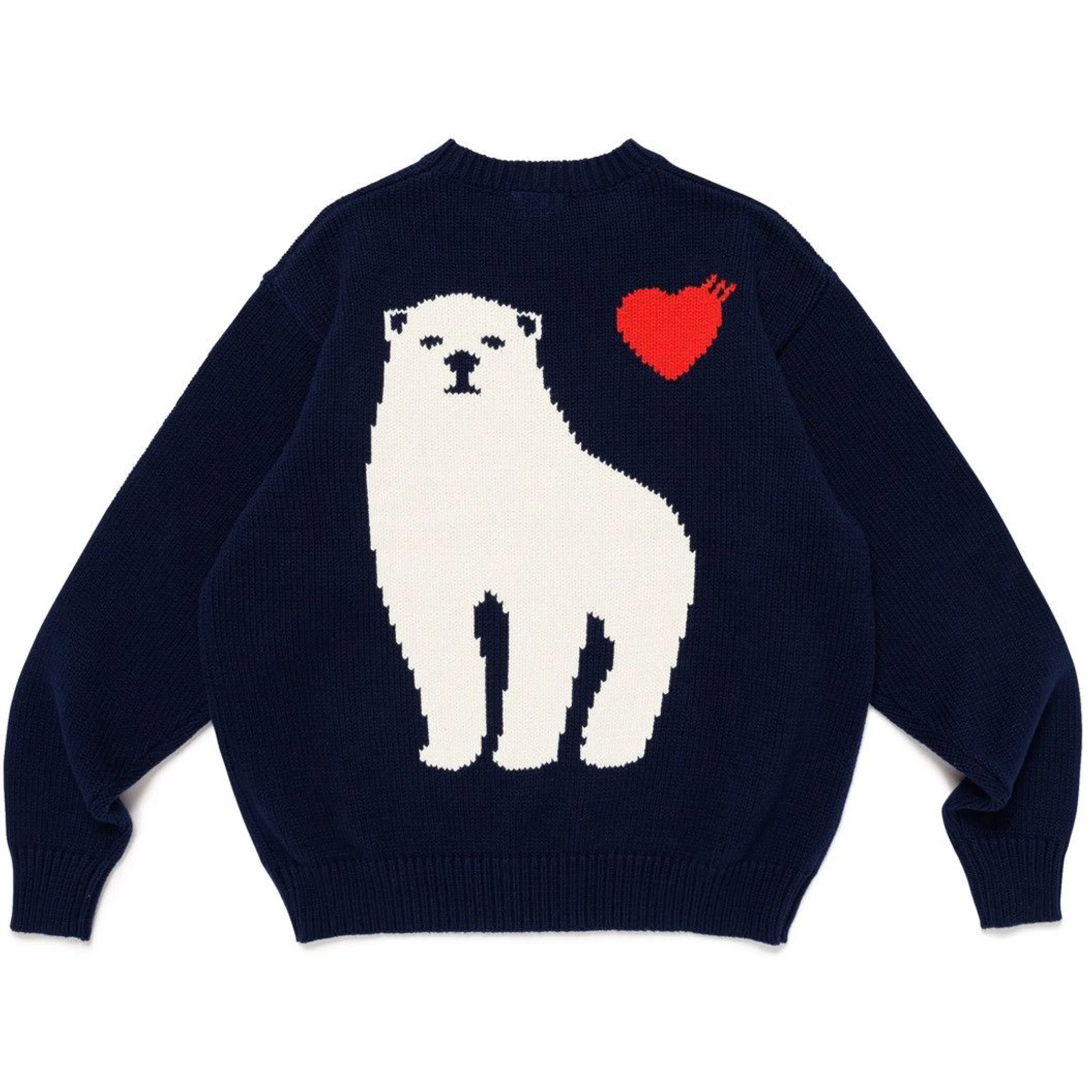 Свитеры Human Made Polar Bear Crew Neck Knitted Jumper "Navy" | Farsel
