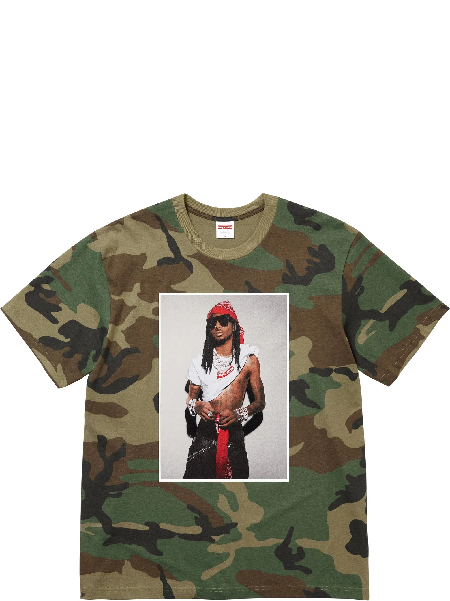 Футболки Supreme FW25 Playboi Carti Tee "Woodland Camo" | Farsel
