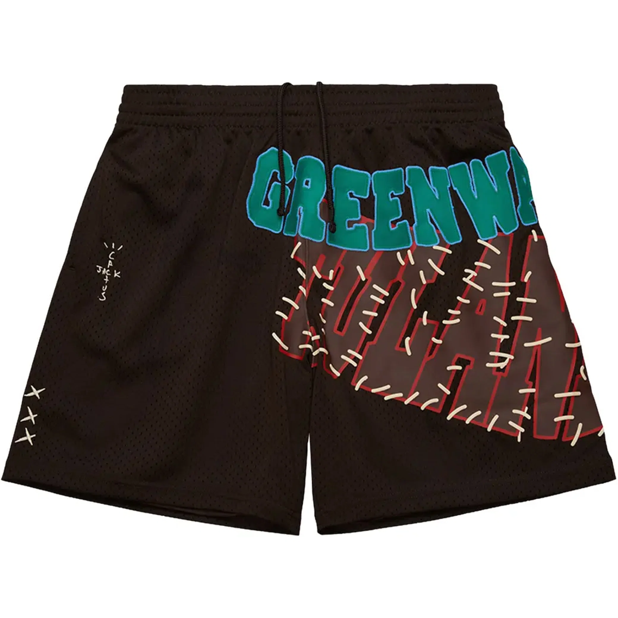 Шорты Travis Scott SS24 Mitchell & Ness Tulane University Shorts "Brown" | Farsel