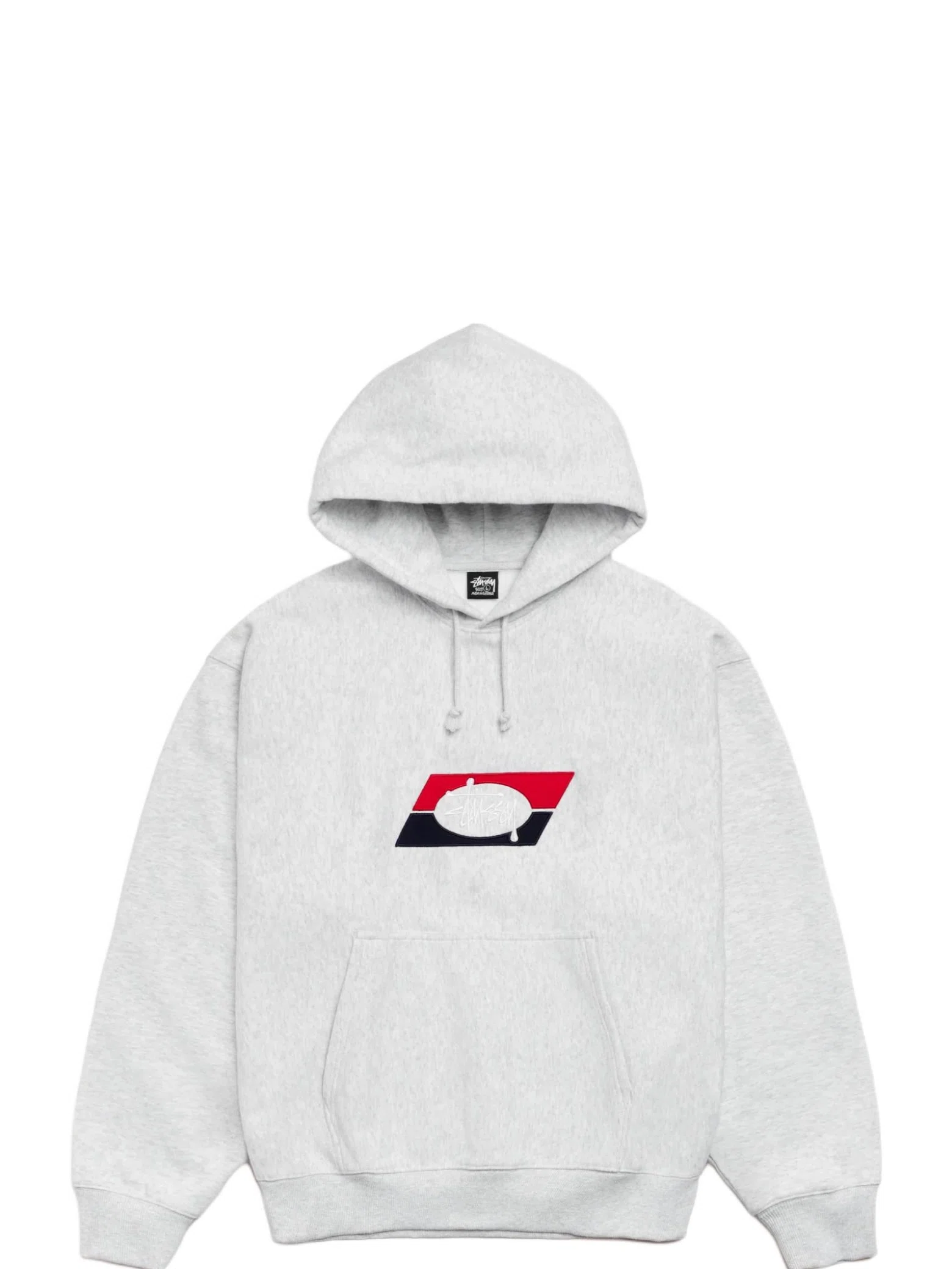 Худи Stussy Double Stripe Embroidered Hoodie "Ash Heather" | Farsel