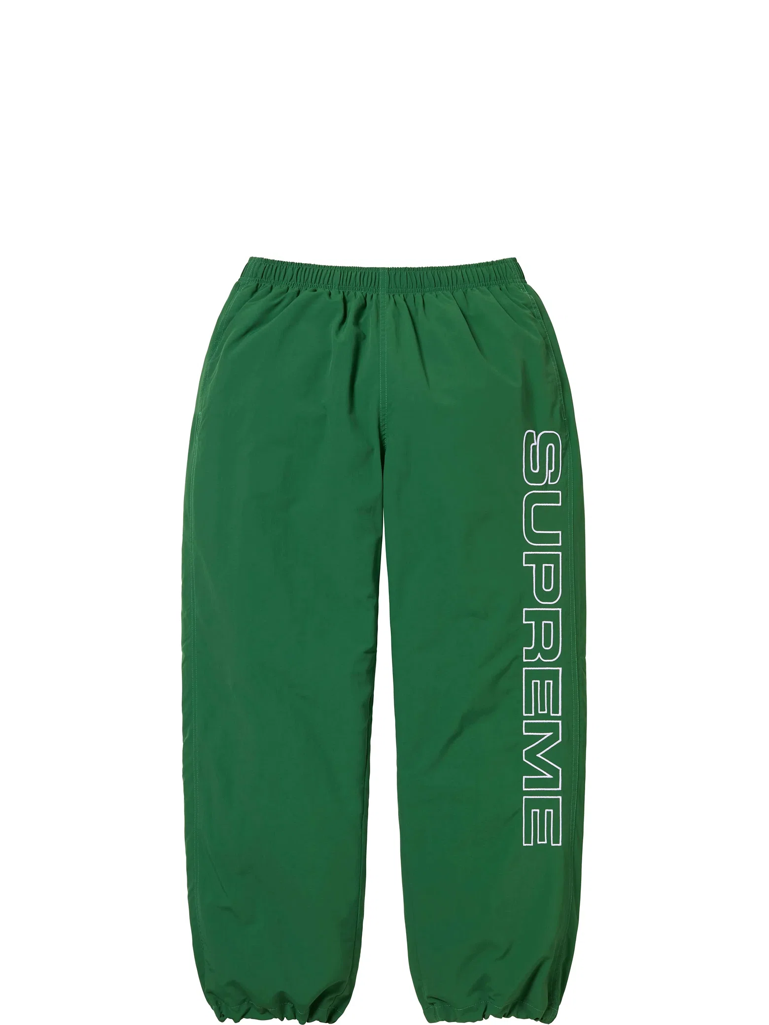 Штаны Supreme FW24 Spellout Embroidered Track Pant "Dark Green" | Farsel