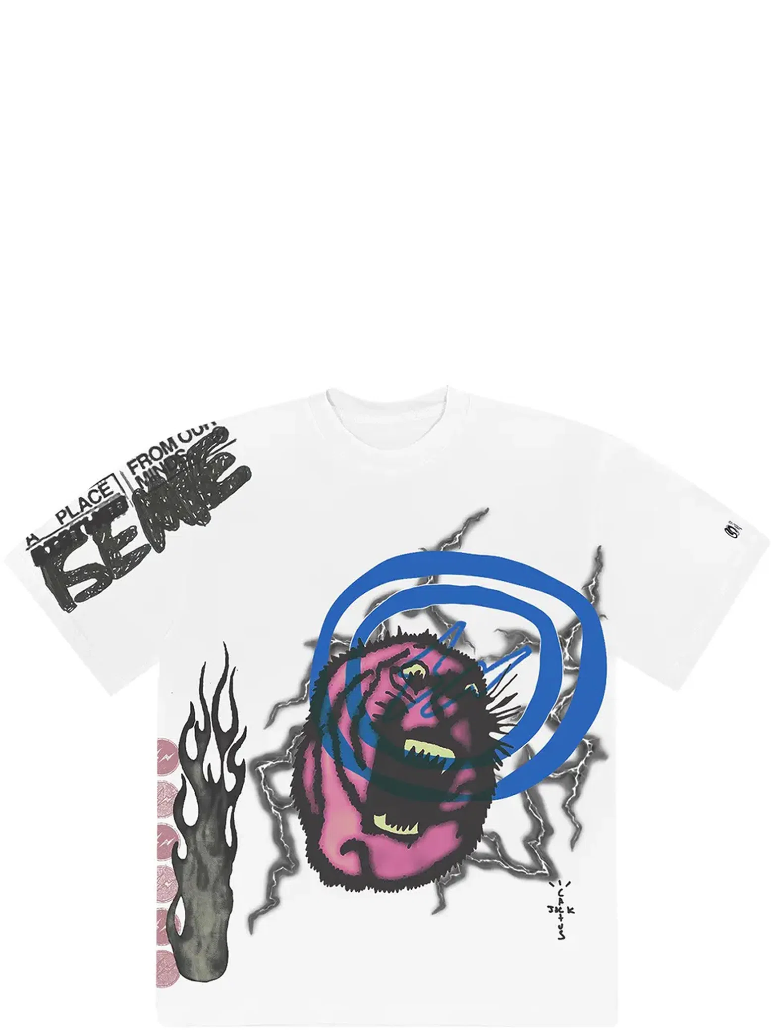 Футболки Travis Scott FW21  Fragment Sunrise Tee "White" | Farsel