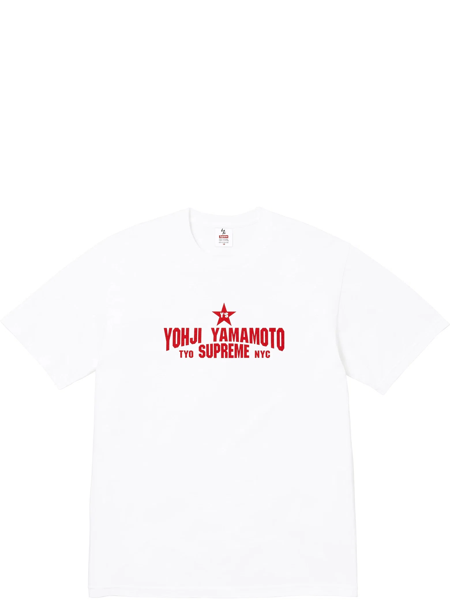 Футболки Supreme FW25 Y’s by Yohji Yamamoto Star Tee "White" | Farsel