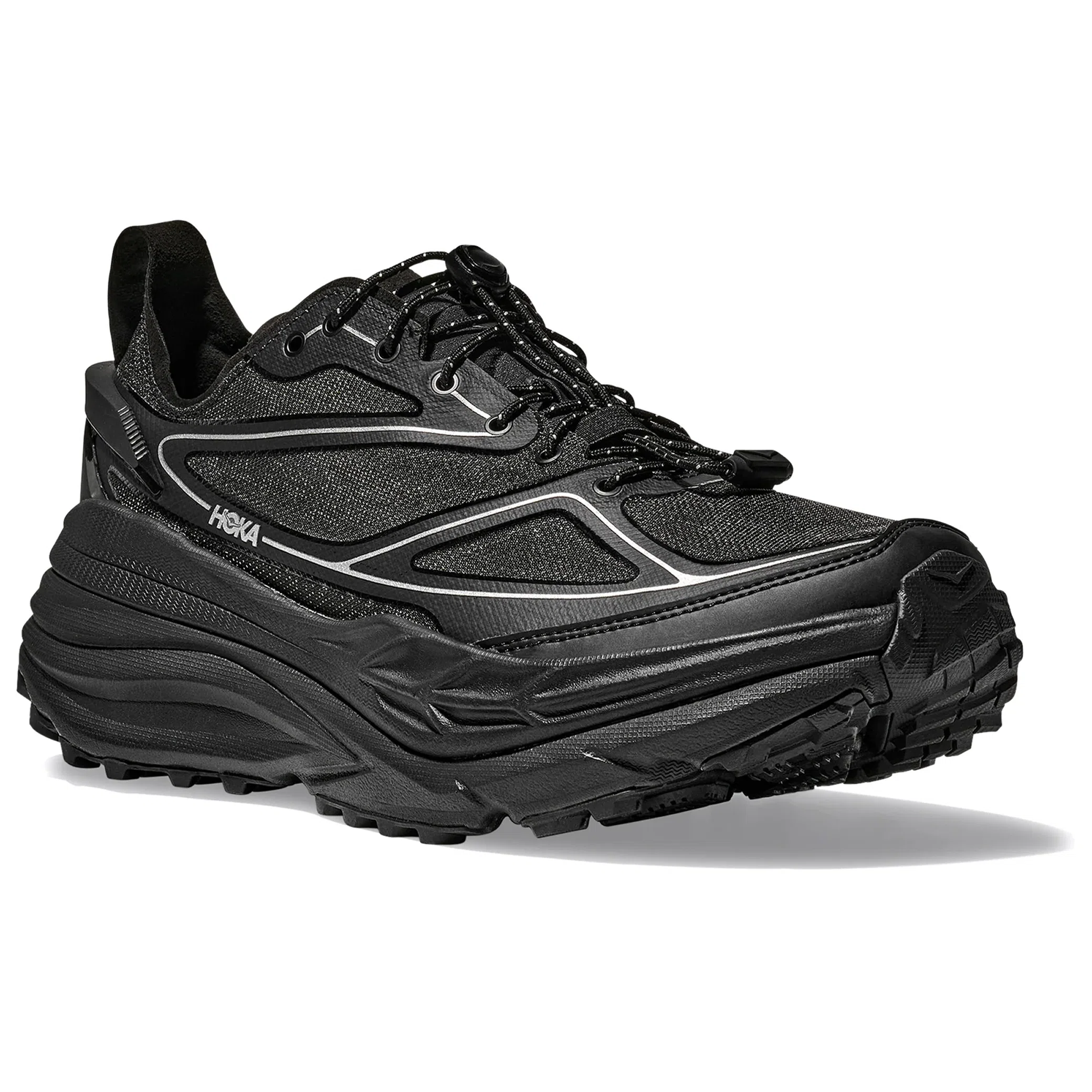 Кроссовки HOKA Stinson One 7 "Black Silver" | Farsel