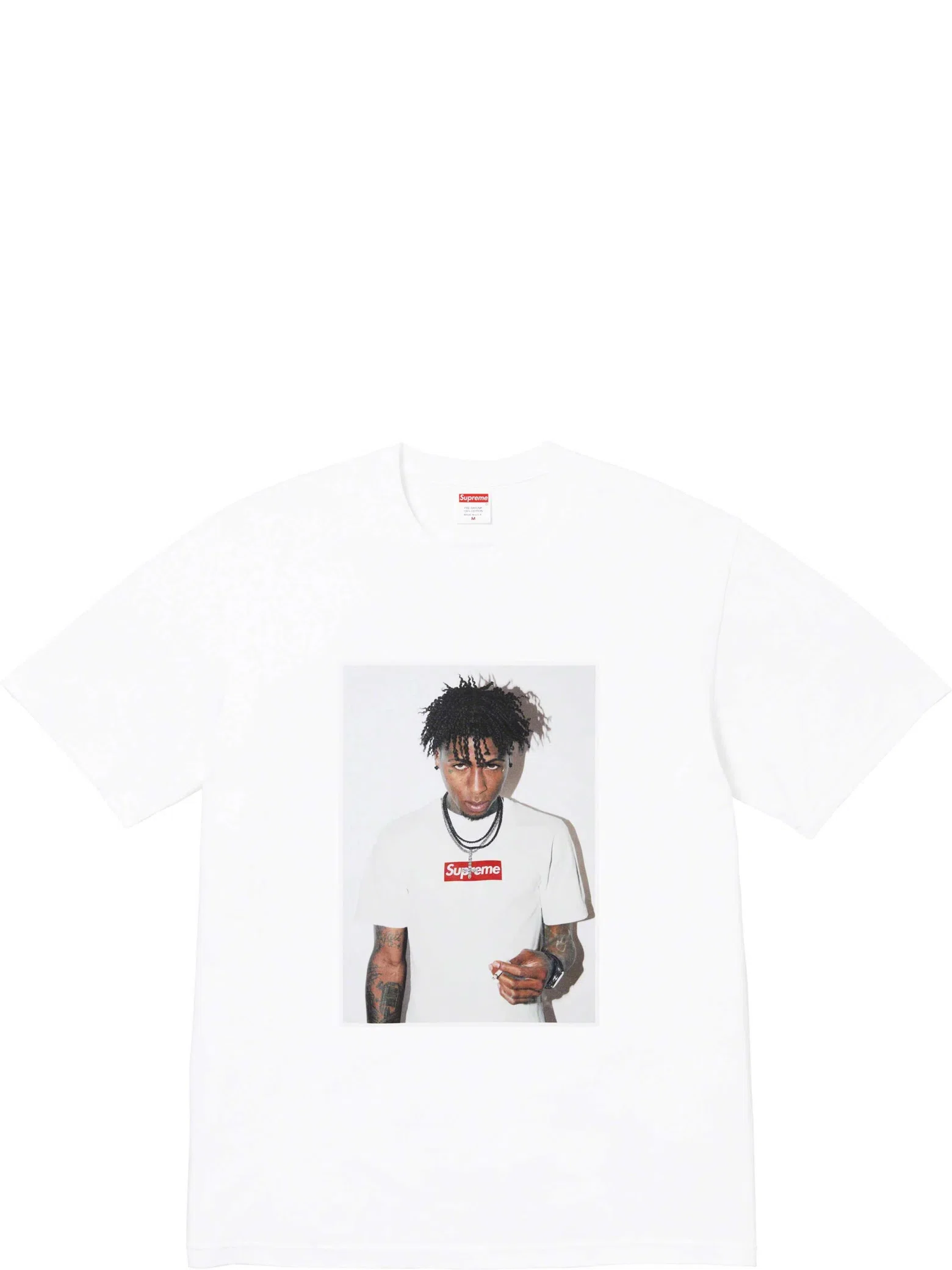 Футболки Supreme FW23 WEEK1 NBA YOUNGBOY Tee "White" | Farsel