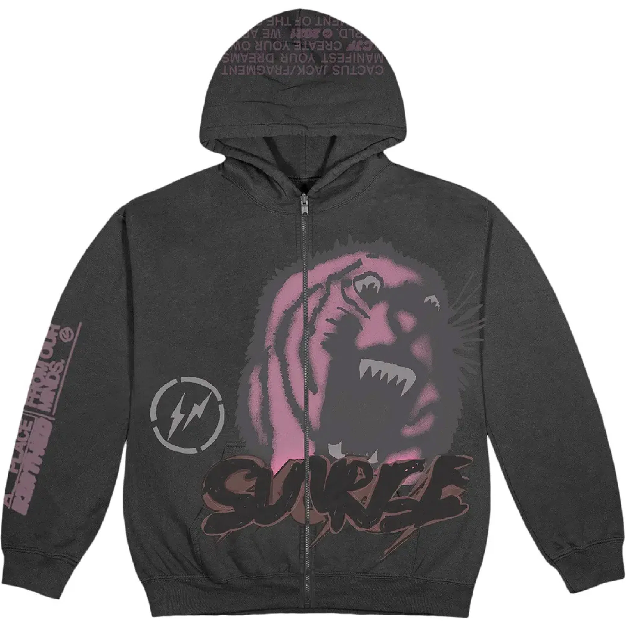  Travis Scott FW21 Fragment Sunrise Zip Up Hoodie "Grey" | Farsel