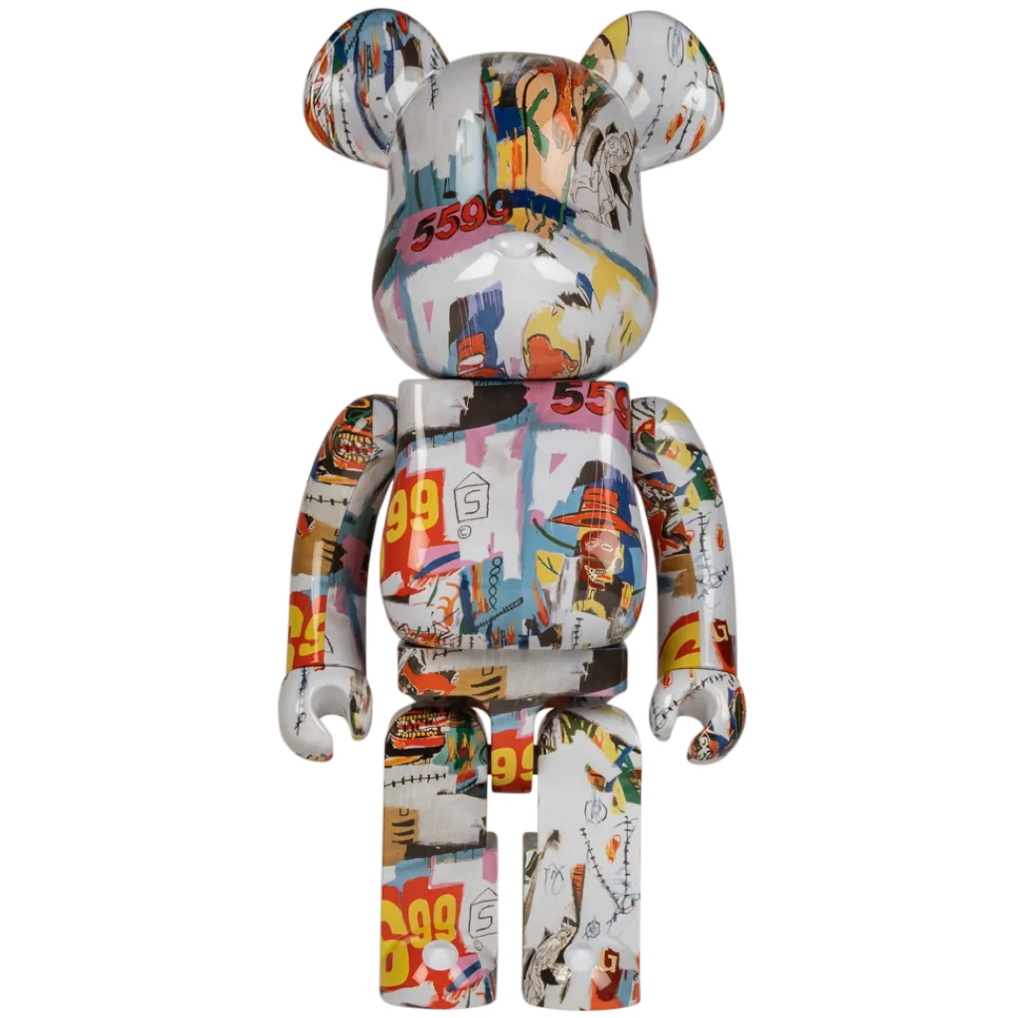  Medicom Toy Bearbrick Andy Warhol x Jean Michel Basquiat #4 "1000%" | Farsel