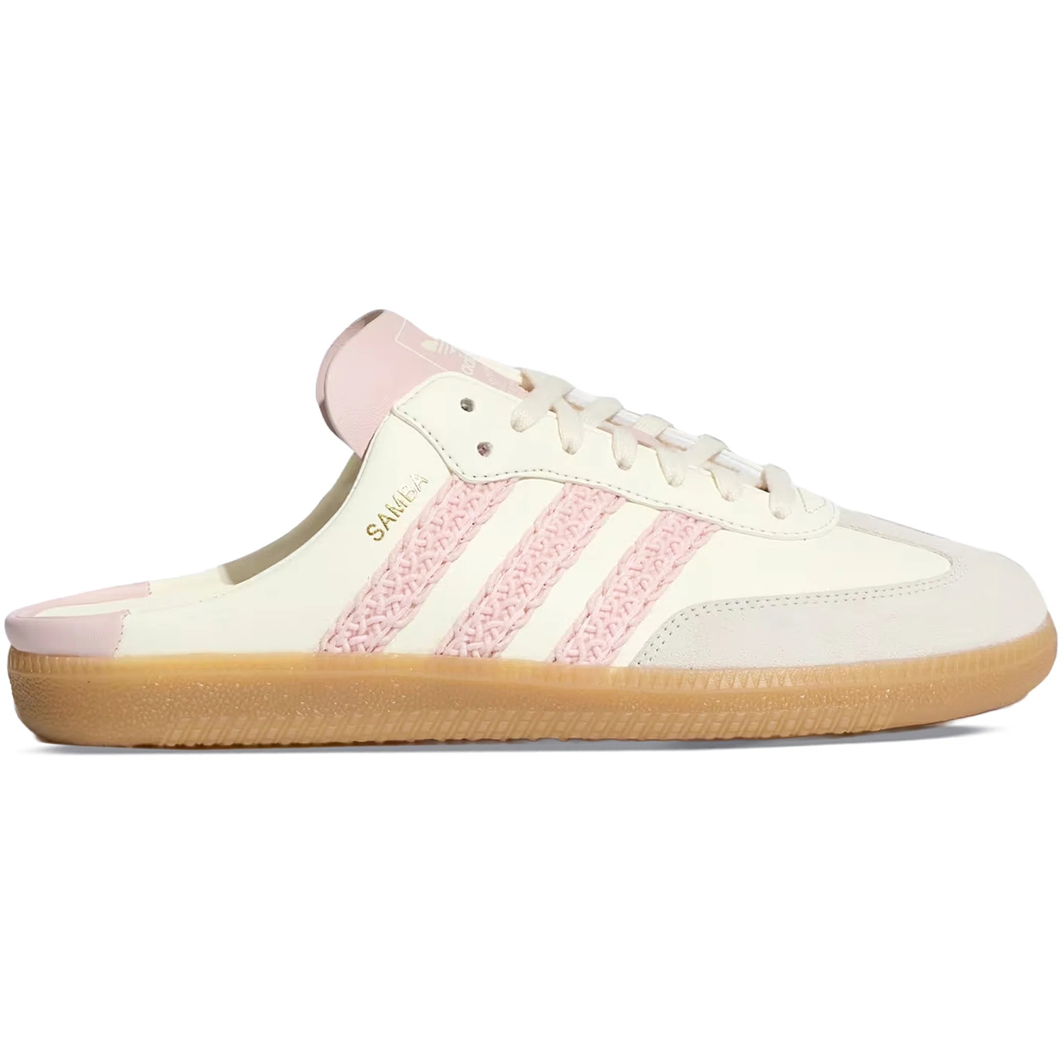 Мюли Adidas Samba OG Mule "Cream White / Sandy Pink / Gold Metallic" | Farsel