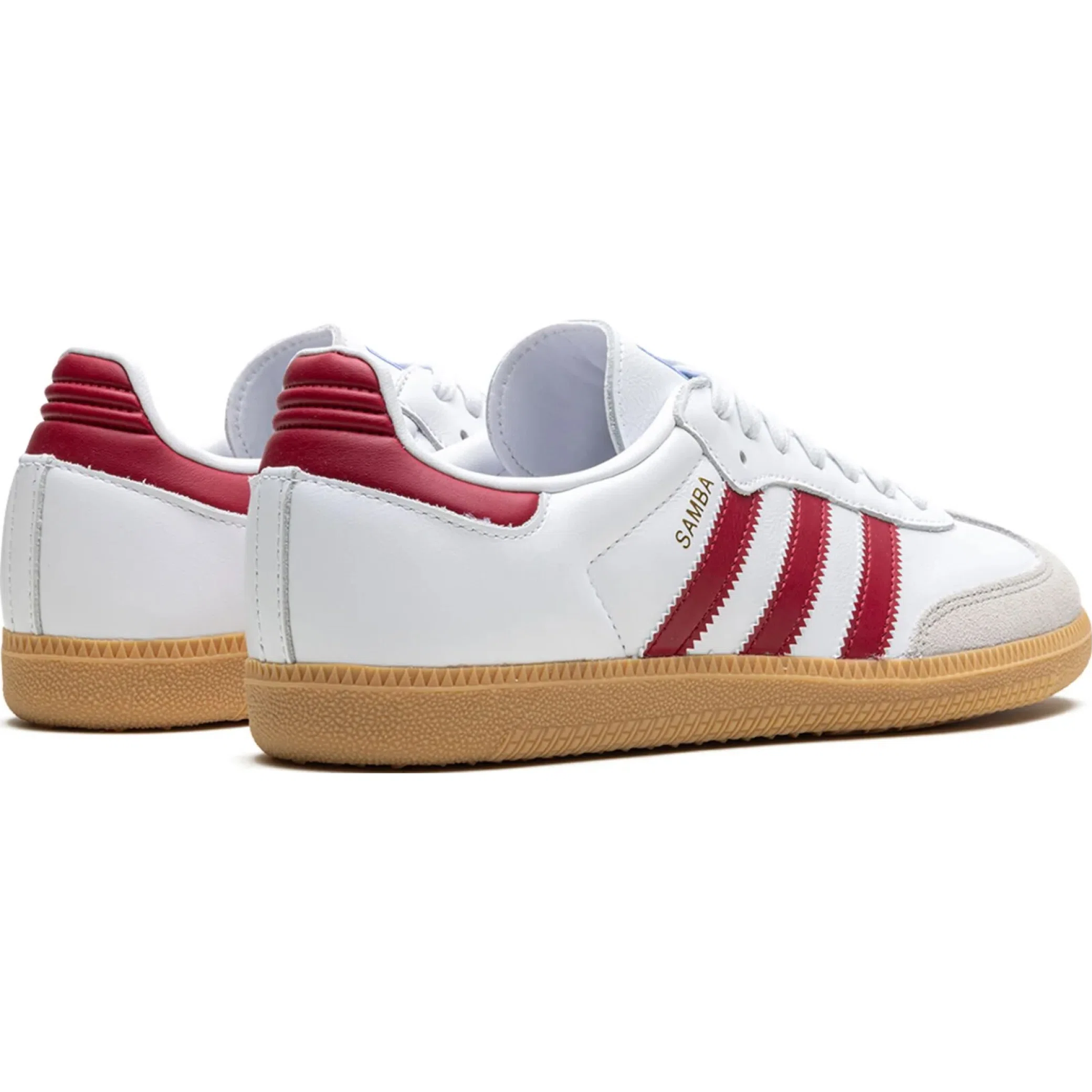 Кроссовки Adidas Samba OG "White Burgundy Gum" | Farsel