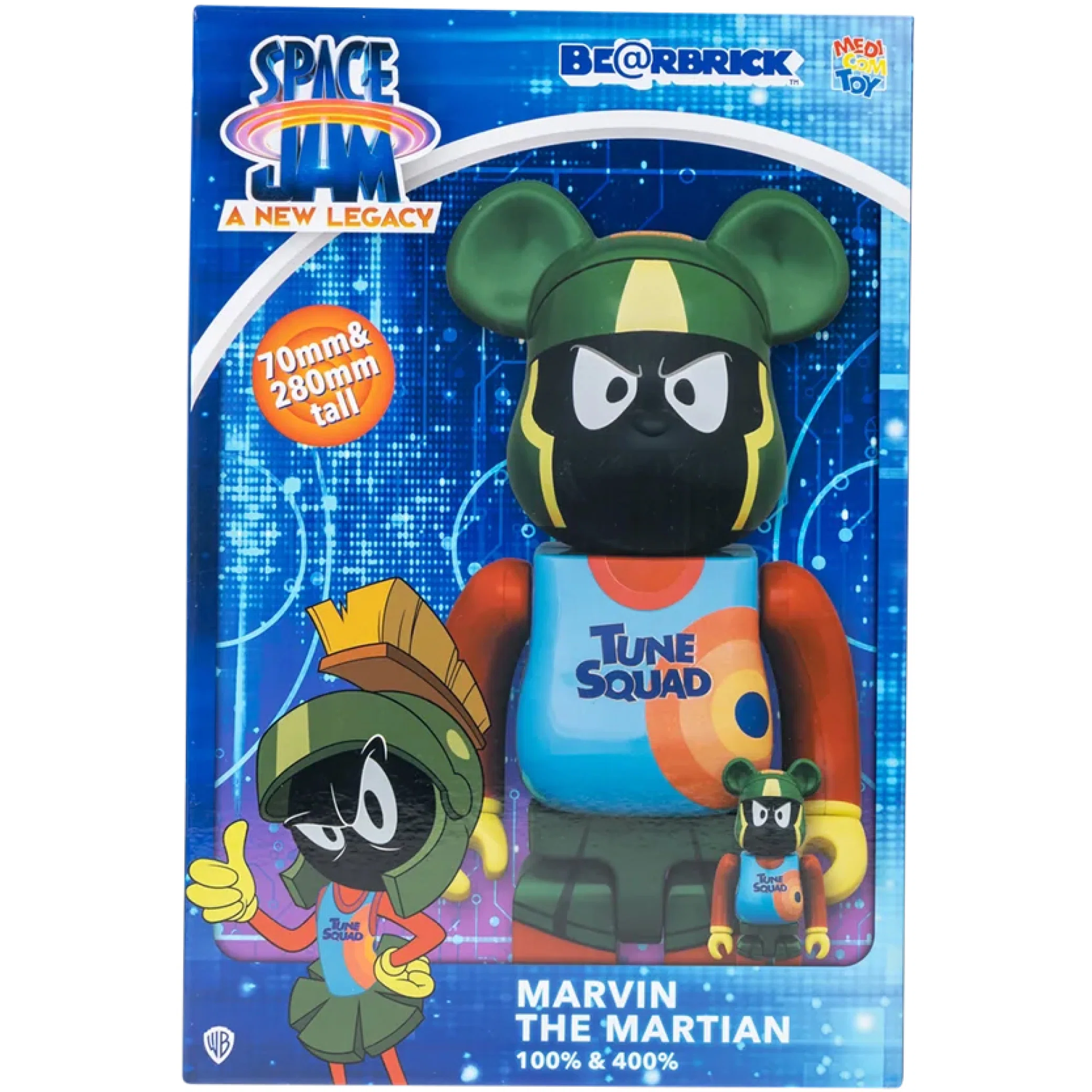 Игрушки Medicom Toy Space Jam A New Legacy Marvin The Martian Bearbric "100% and 400%" | Farsel