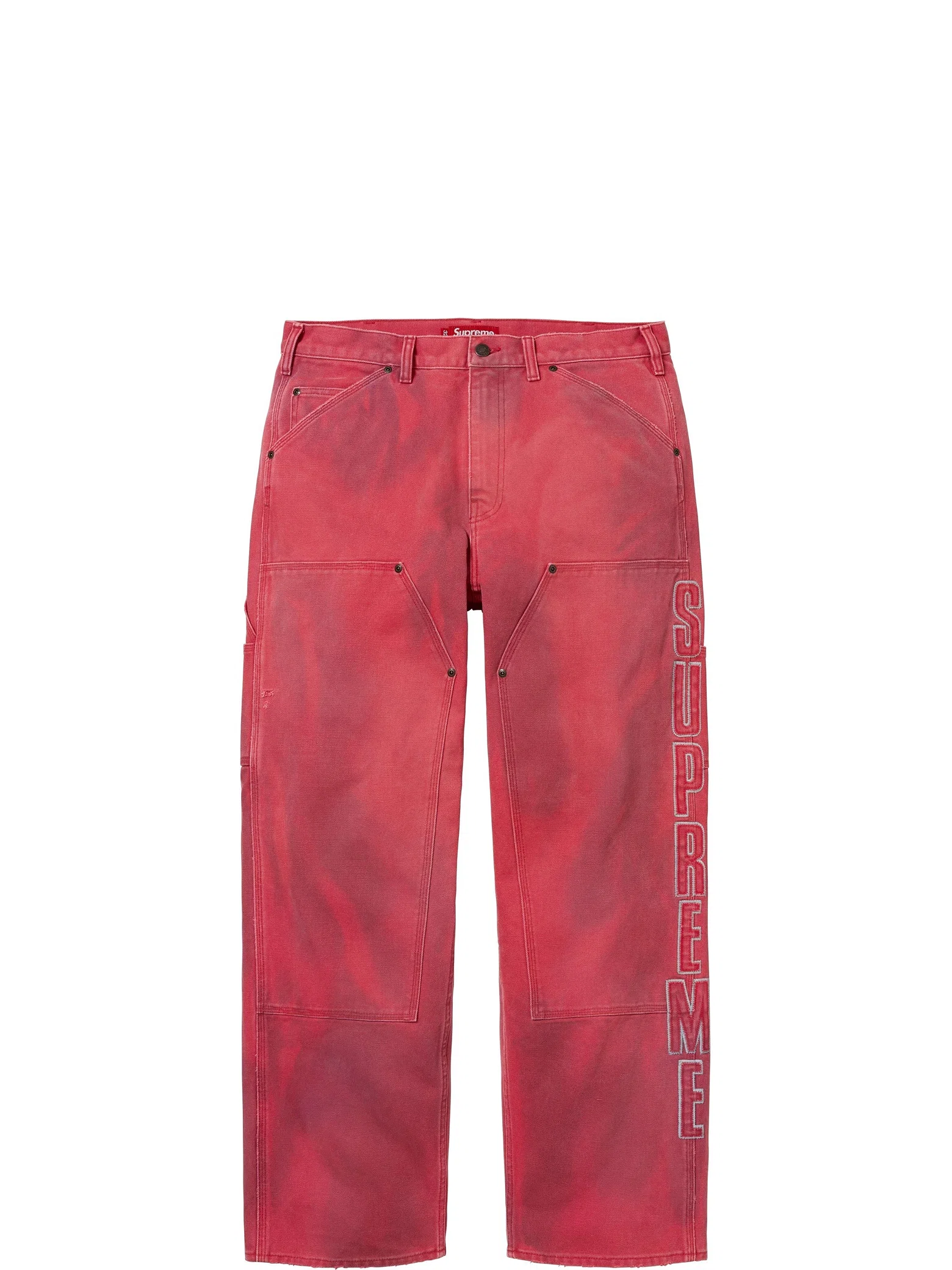 Джинсы Supreme FW25 Reflective Double Knee Pant "Red" | Farsel