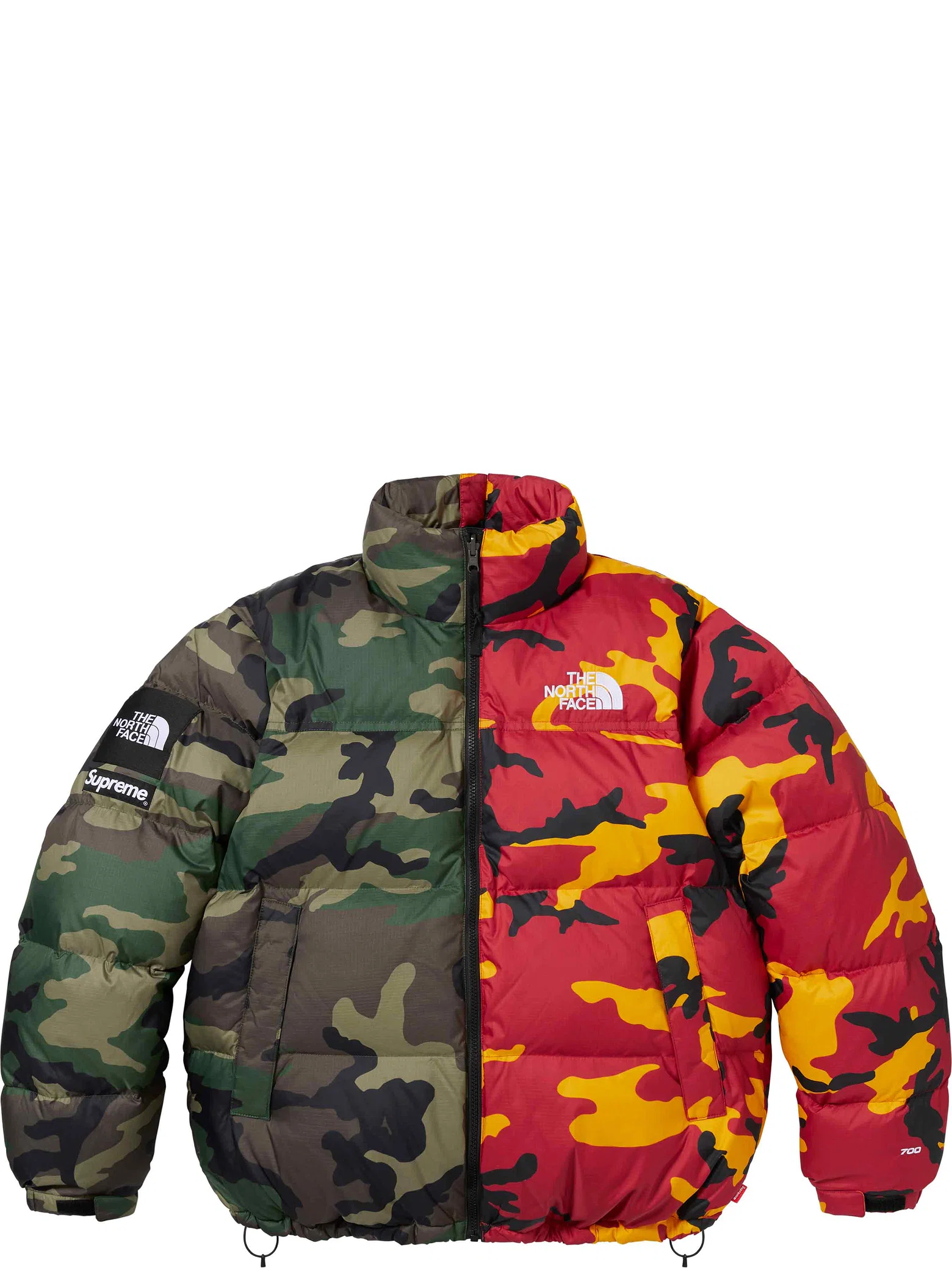 Пуховики Supreme SS24 The North Face Split Nuptse Jacket "Camo" | Farsel