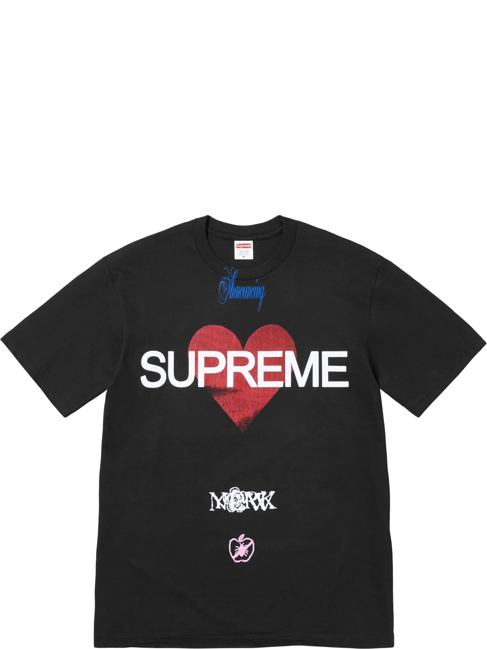Футболки Supreme SS25 Announcing Tee "Black" | Farsel