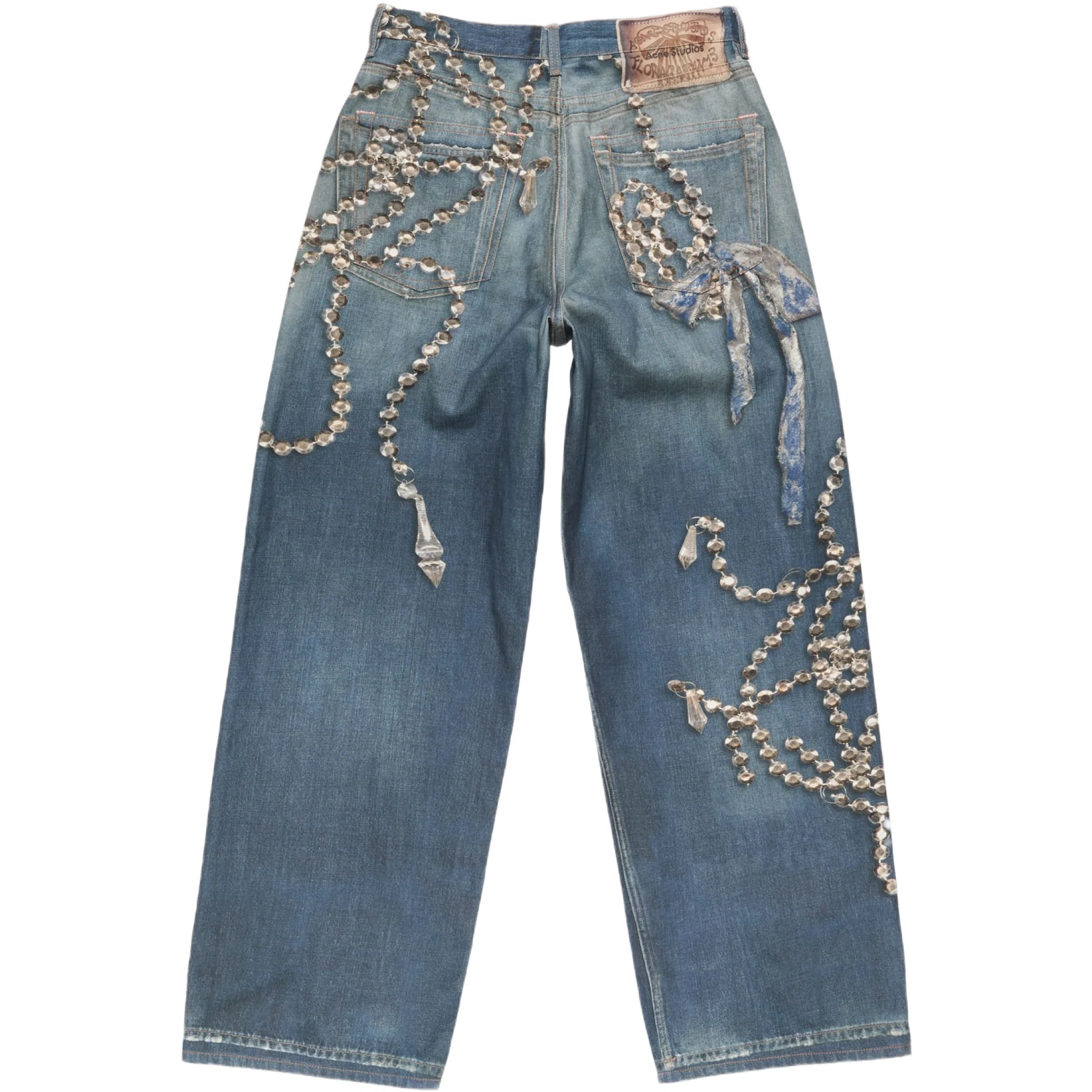Джинсы Acne Studios Trompe L'oeil Jeans 1981 "Mid Blue" | Farsel