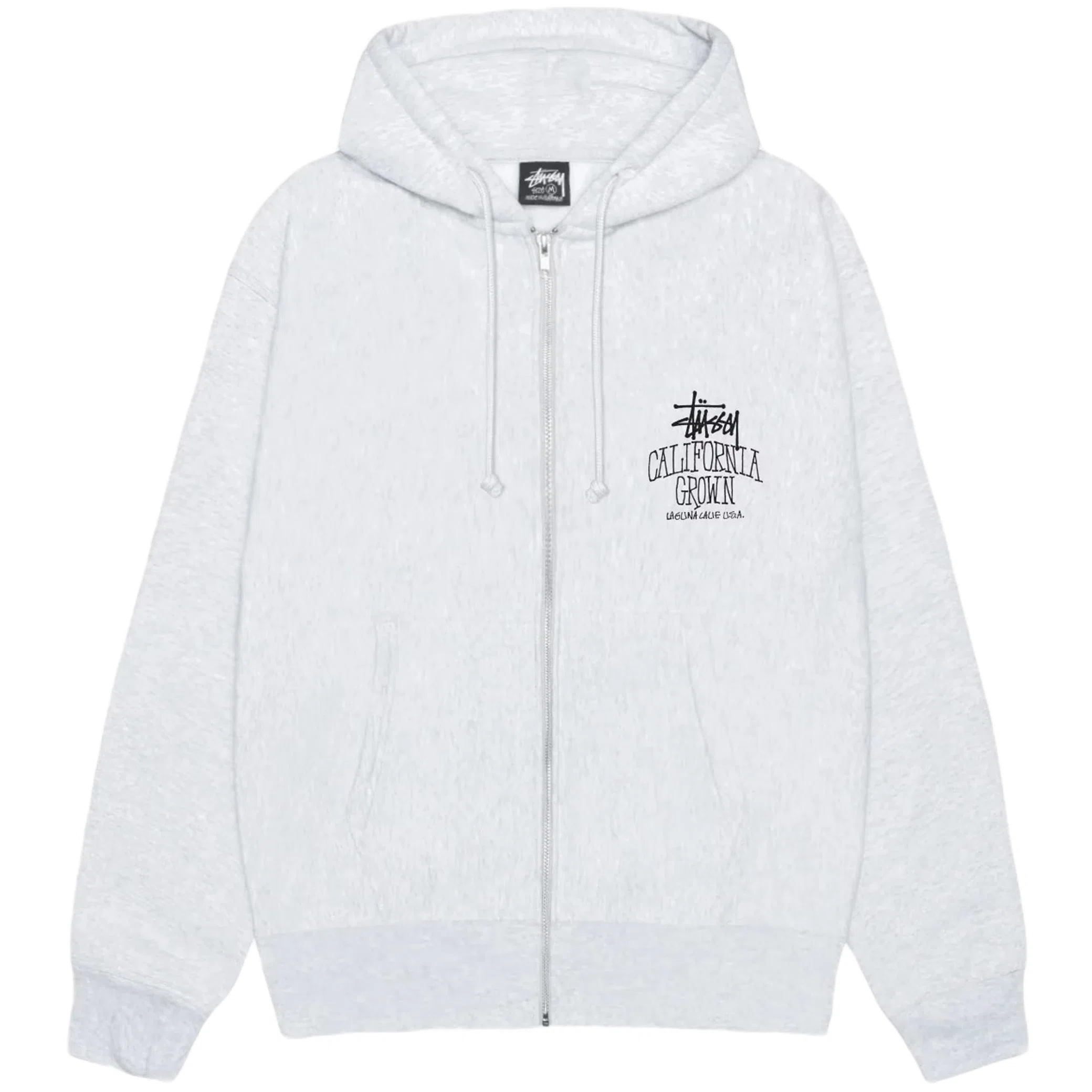 Худи Stussy Cali Grown Zip Hoodie "Ash Heather" | Farsel