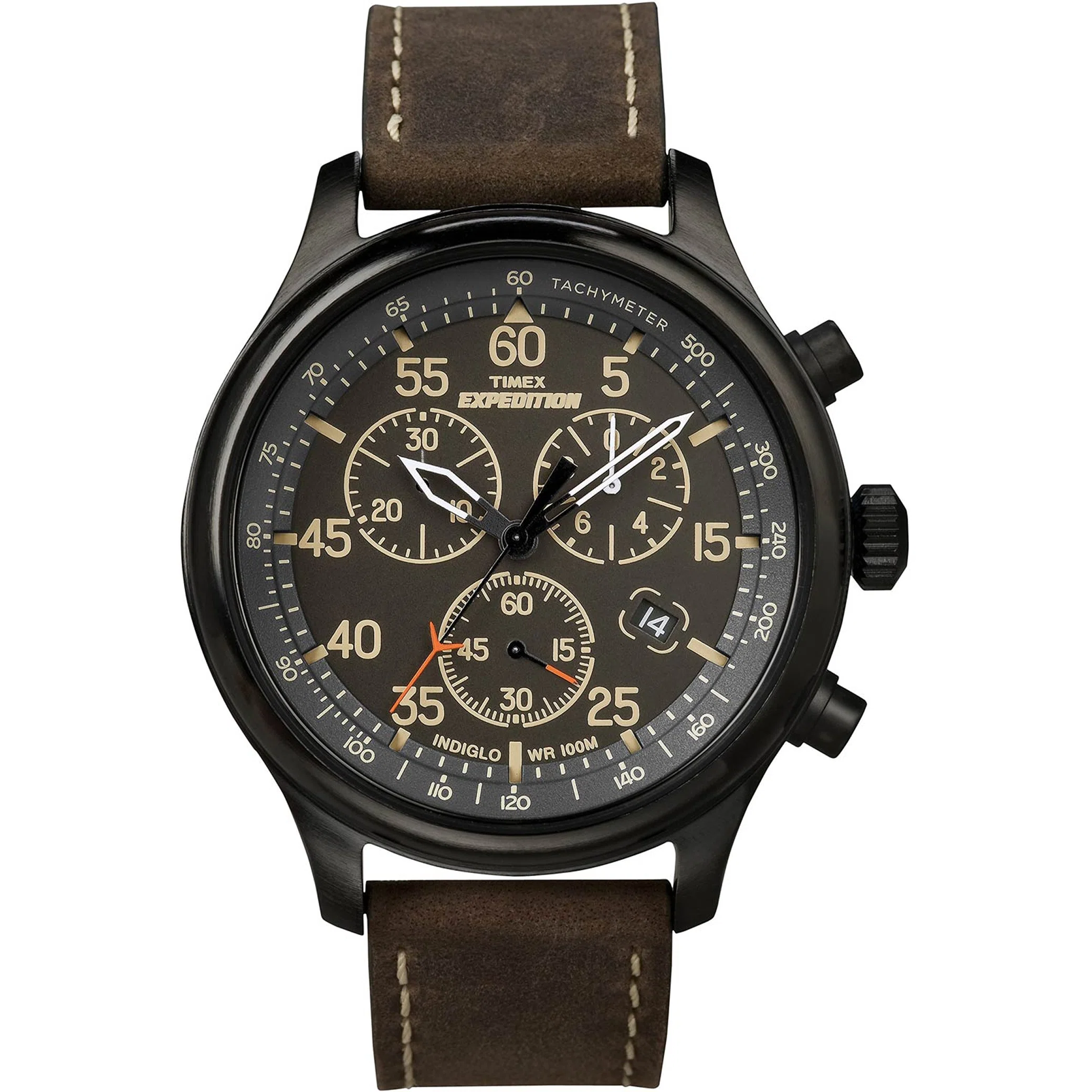 Часы Timex Expedition Field Leather Chronograph | Farsel