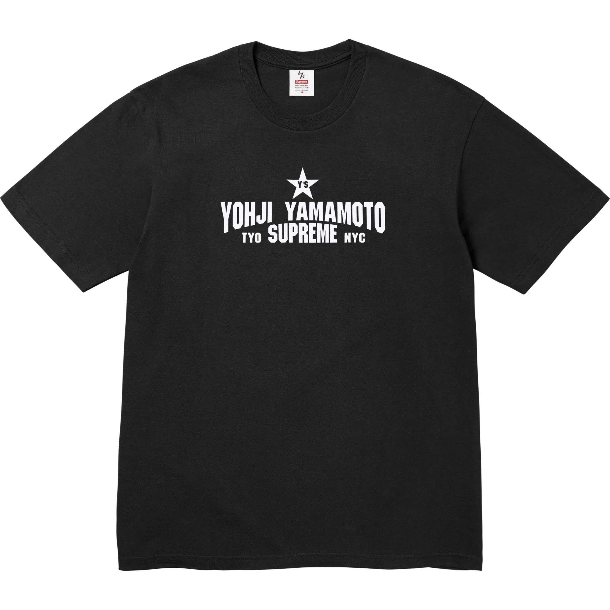  Supreme FW25 Y’s by Yohji Yamamoto Star Tee "Black" | Farsel