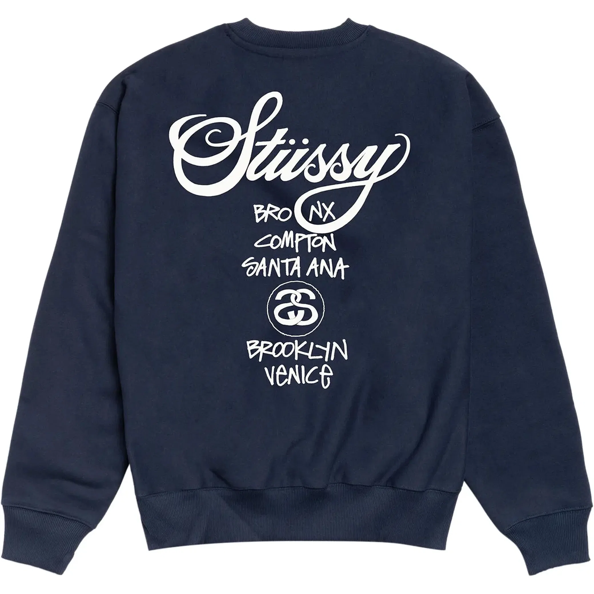 Свитшоты Stussy World Tour Crew "Navy" | Farsel