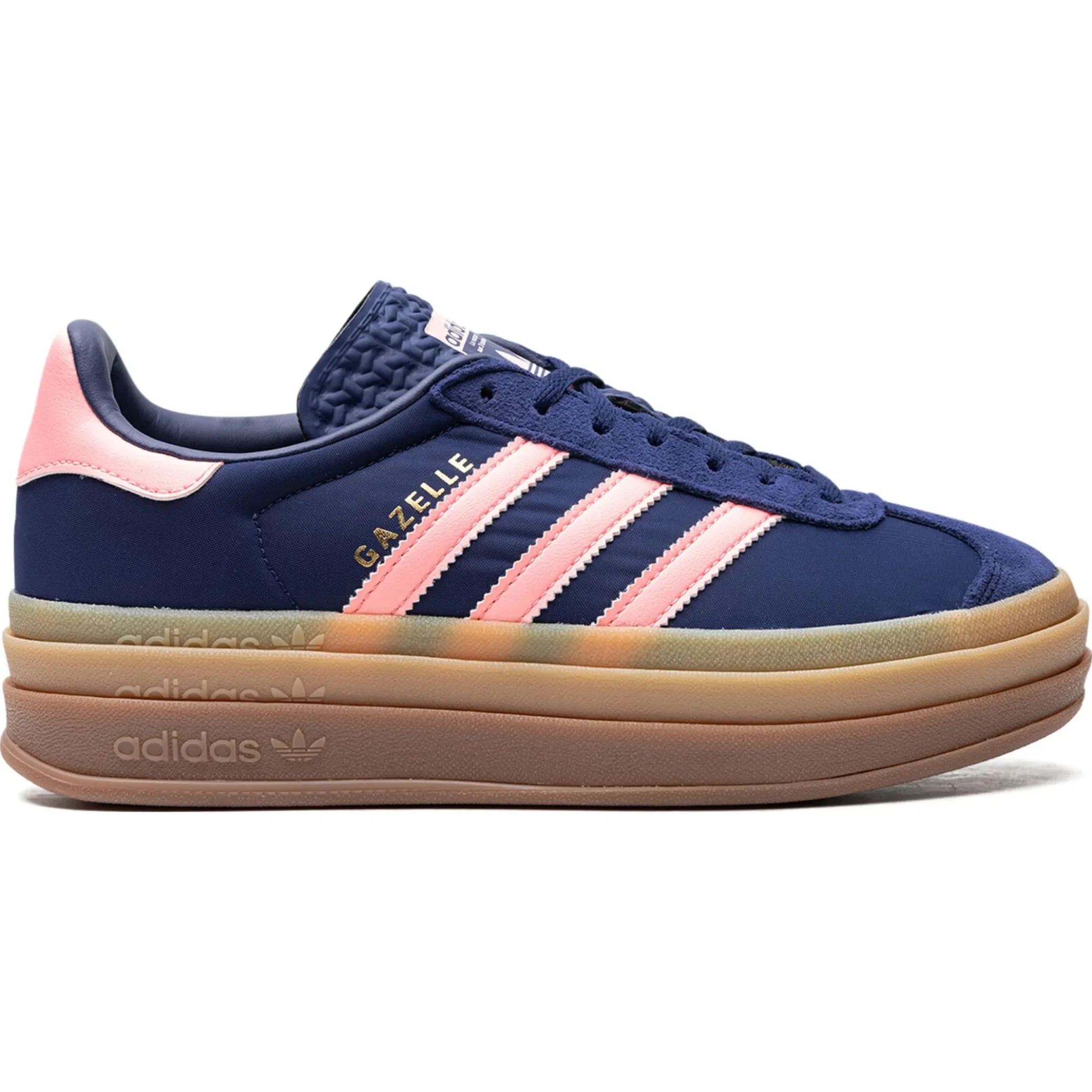Кроссовки Adidas Gazelle Bold WMNS "Dark Blue Pink Spark" | Farsel