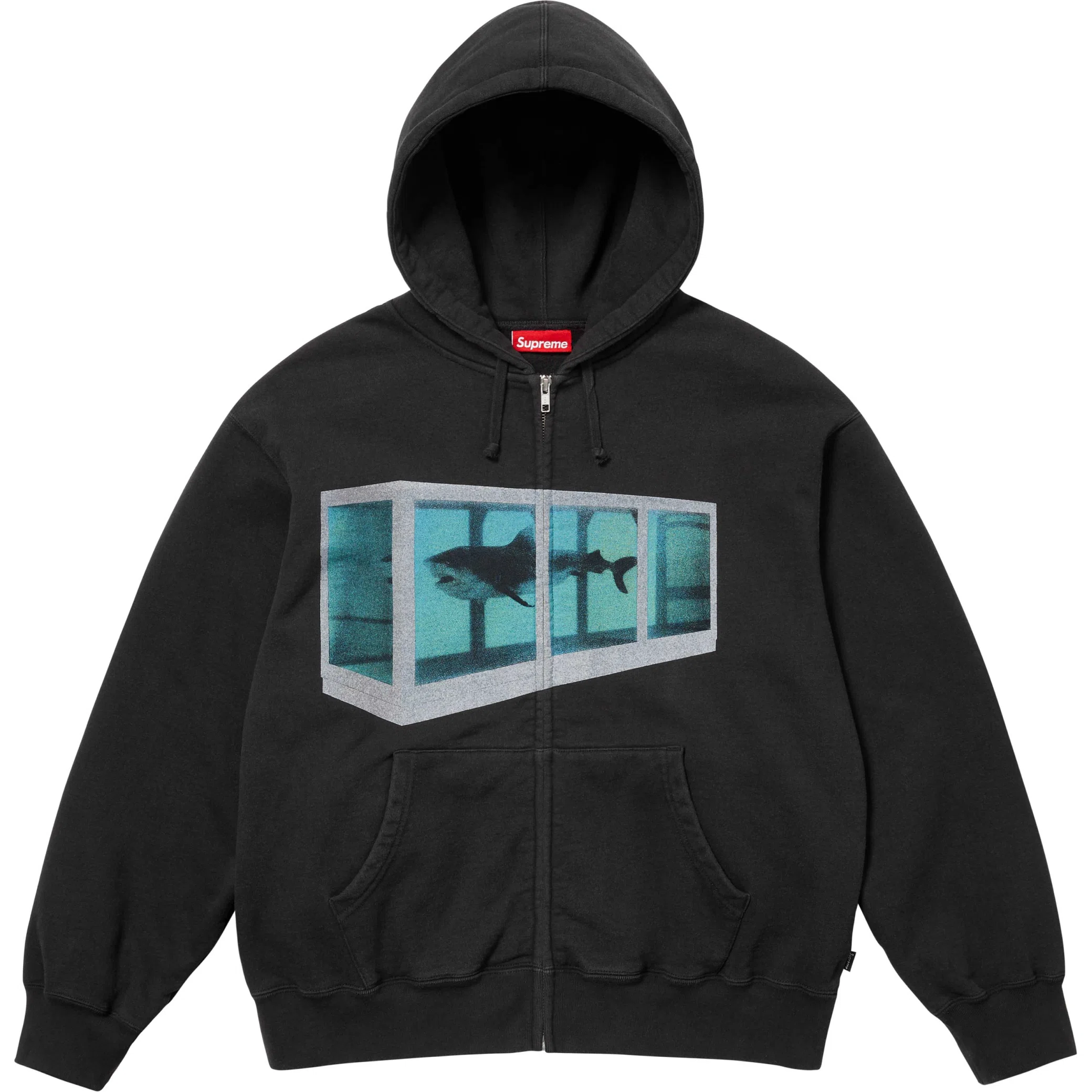 Худи Supreme SS25 Damien Hirst Zip Up Hooded Sweatshirt "Black" | Farsel