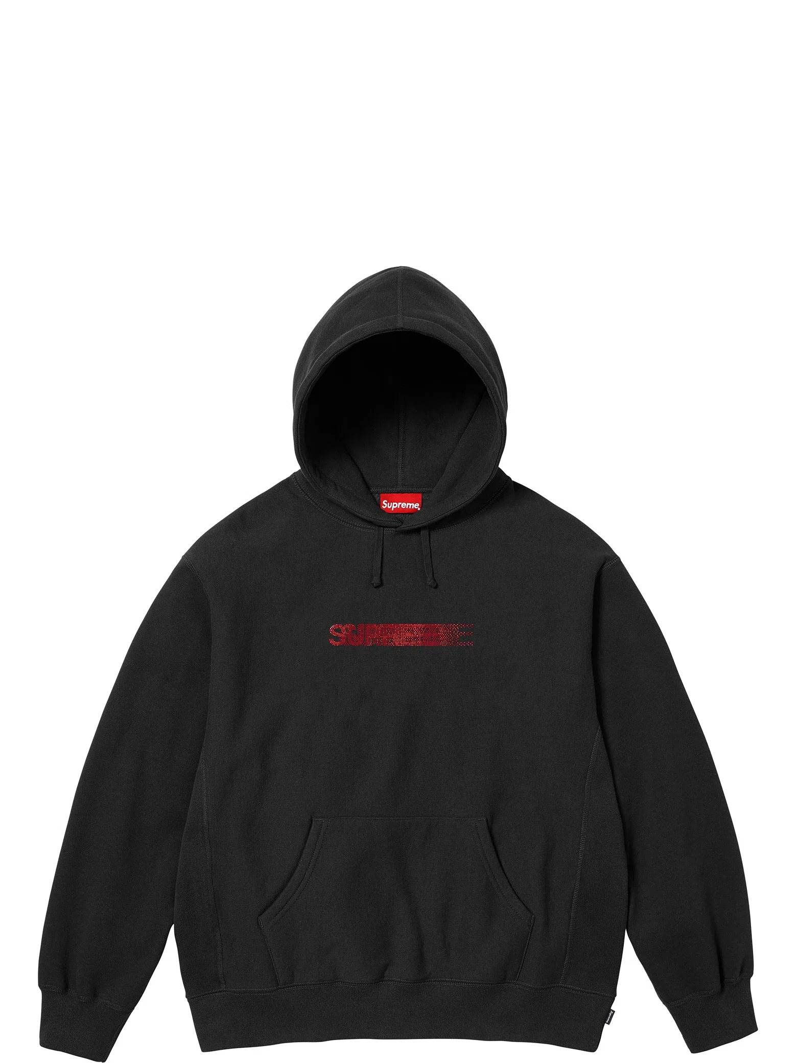Худи Supreme FW25 Swarovski Motion Logo Hooded Sweatshirt "Black" | Farsel