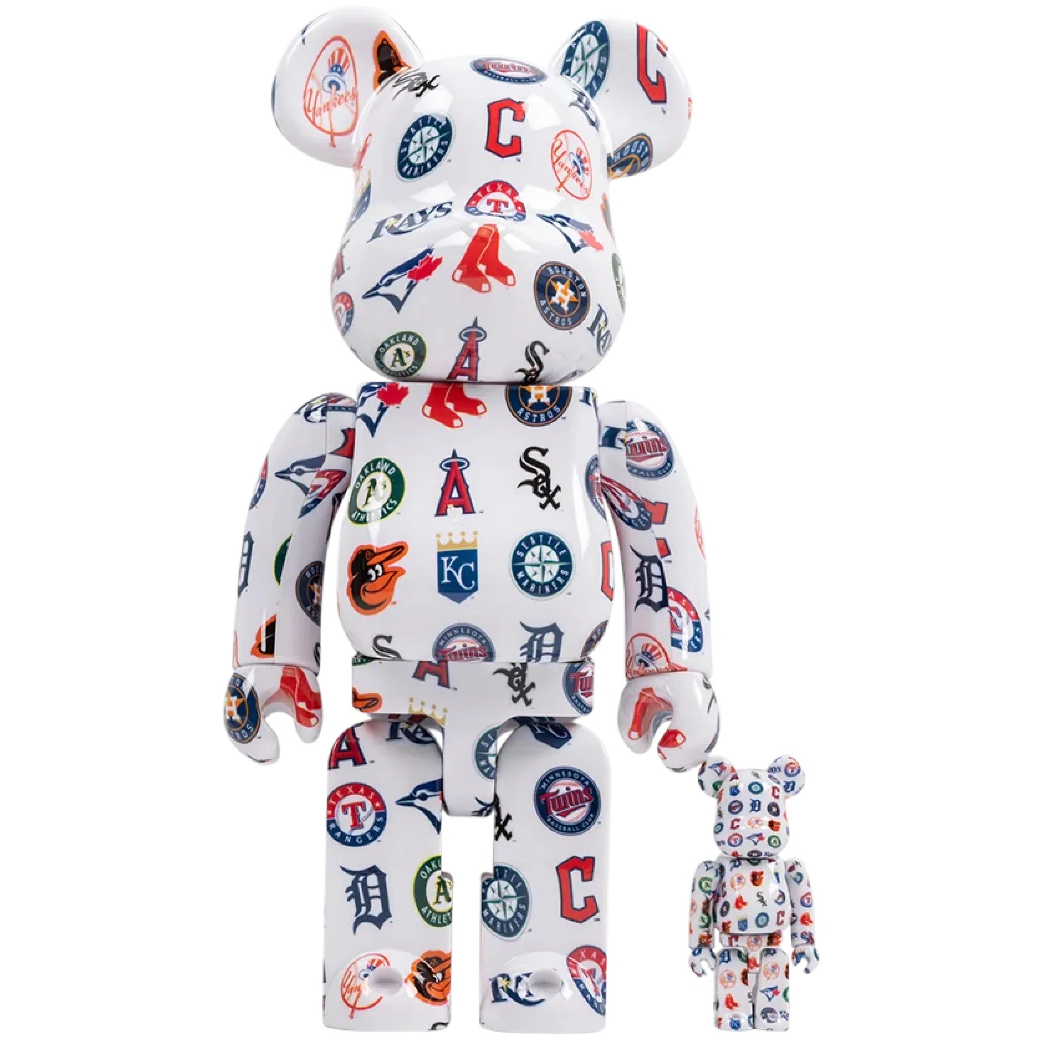  Medicom Toy Bearbrick x MLB American League "100% & 400% Set" | Farsel