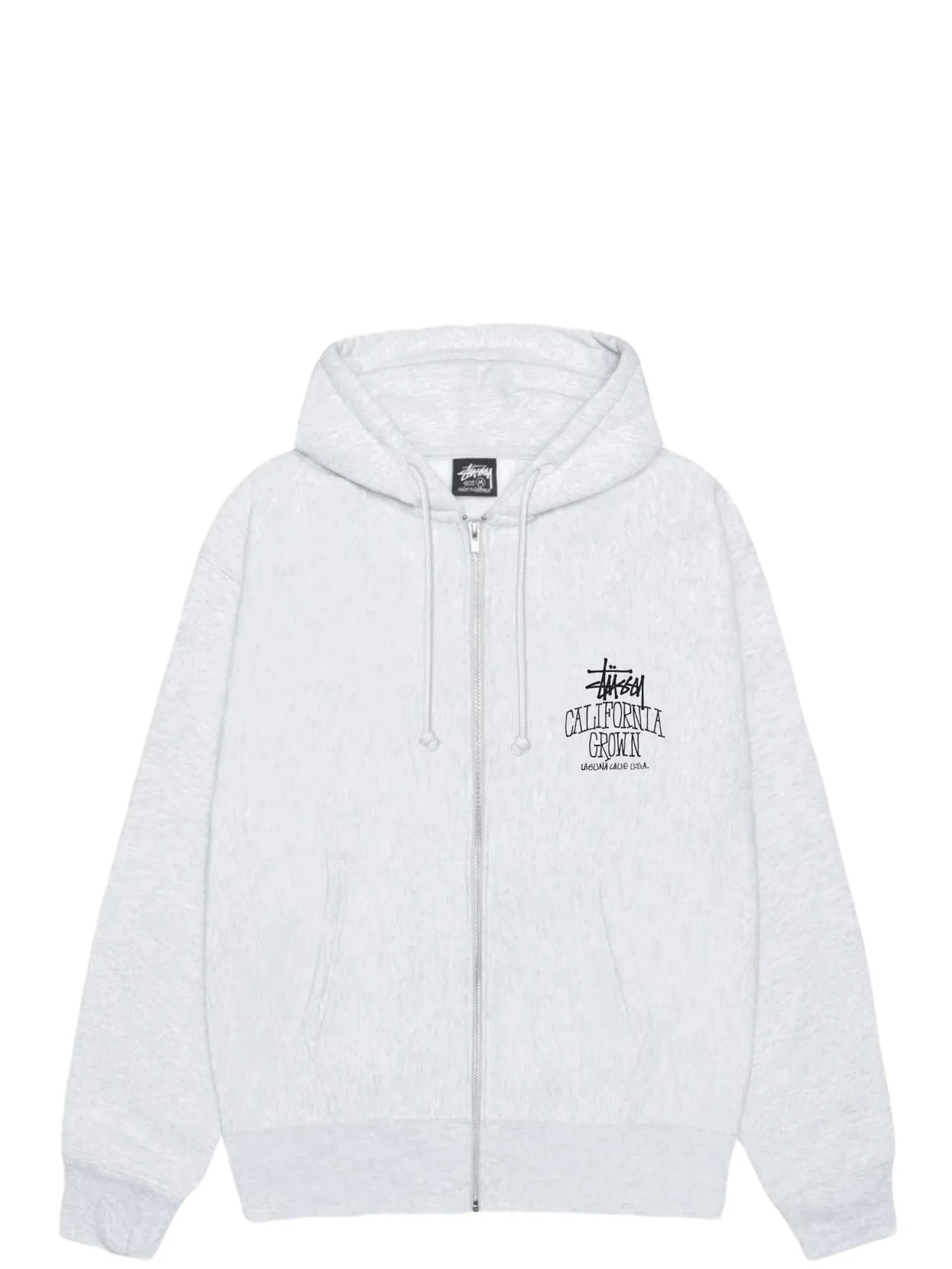 Худи Stussy Cali Grown Zip Hoodie "Ash Heather" | Farsel