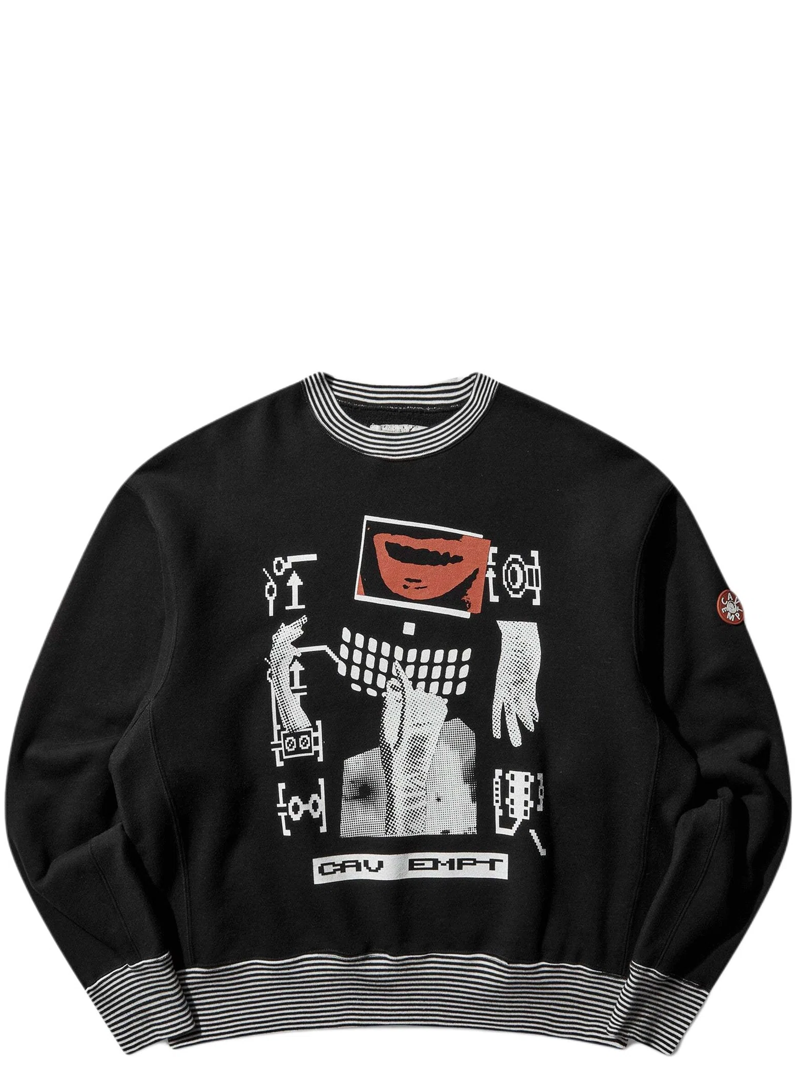 Свитшоты Cav Empt Lips Display Crew Neck "Black" | Farsel