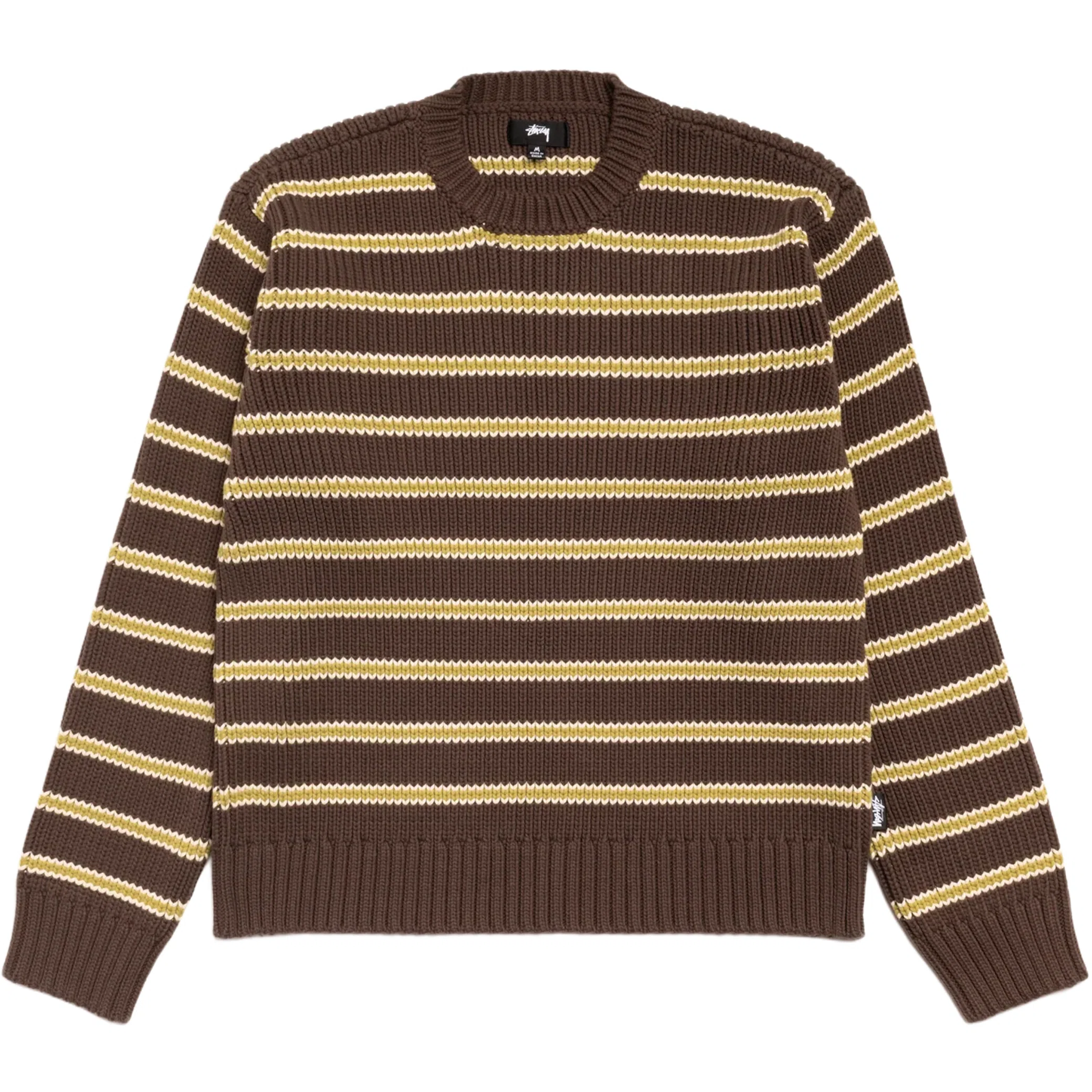 Свитеры Stussy Stripe Knit Crew "Forest" | Farsel