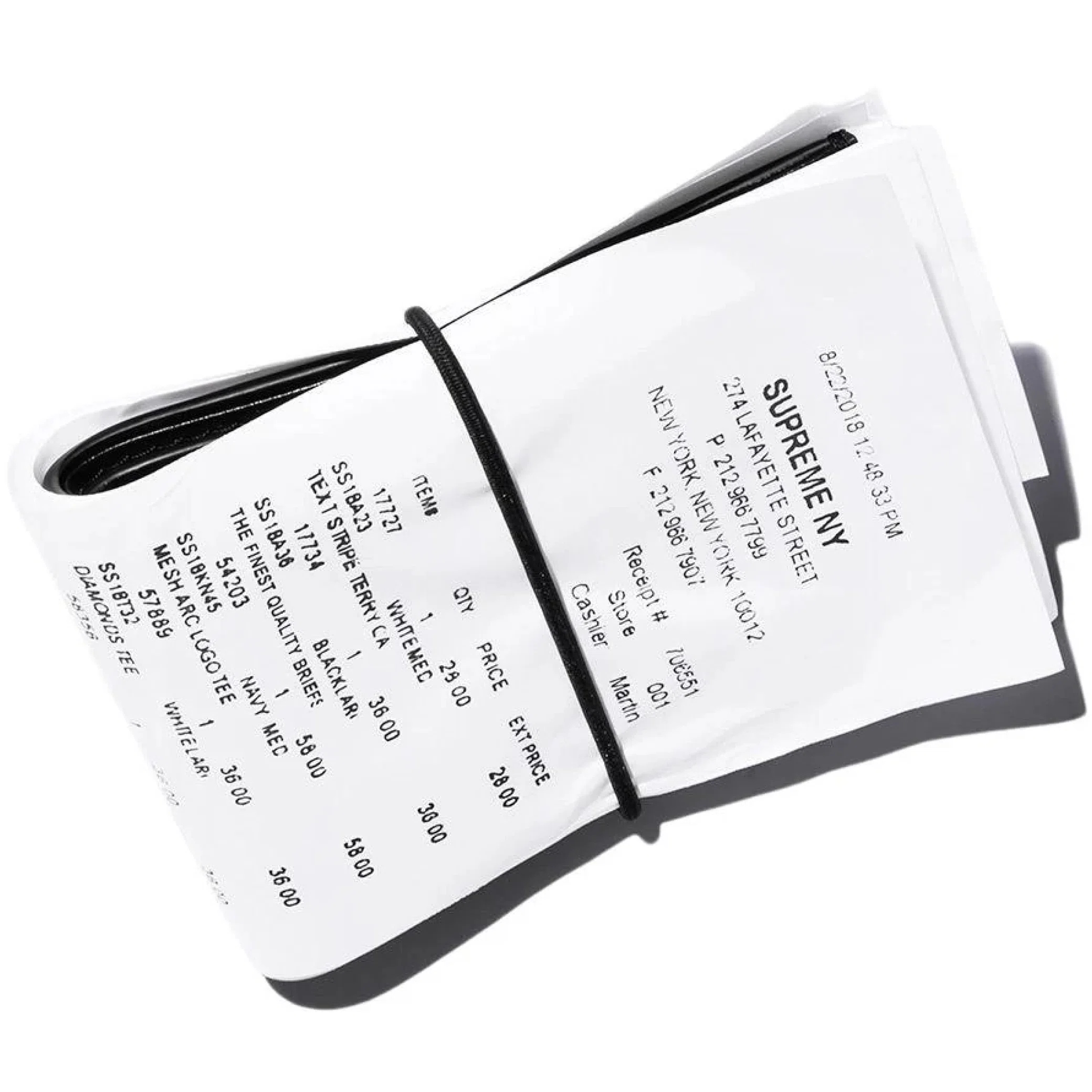  Supreme SS24 MM6 Maison Margiela Receipt Wallet "White" | Farsel