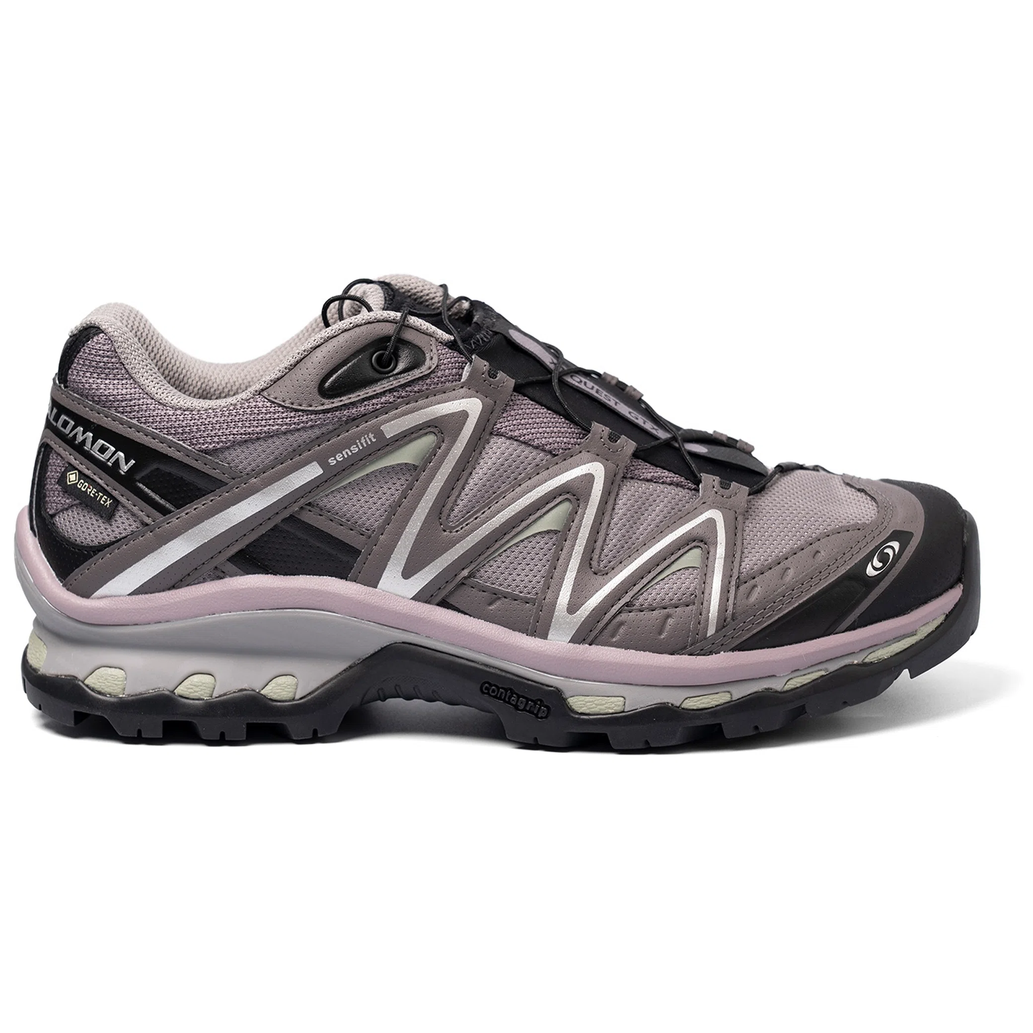Кроссовки Salomon XT-Quest Gore-Tex "Gull Grey / Plum Kitten / Black" | Farsel