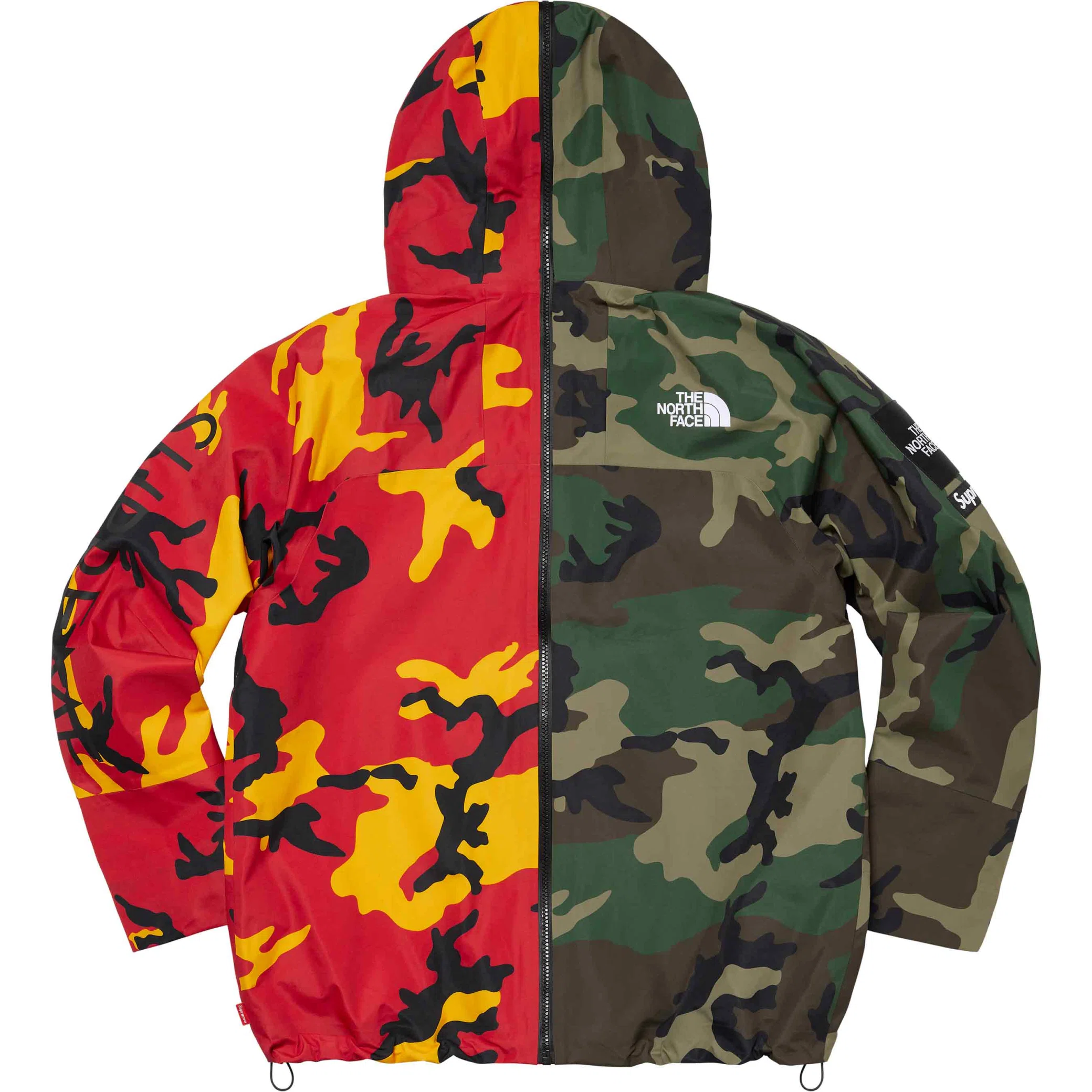  Supreme SS24 The North Face Split Taped Seam Shell Jacket "Camo" | Farsel