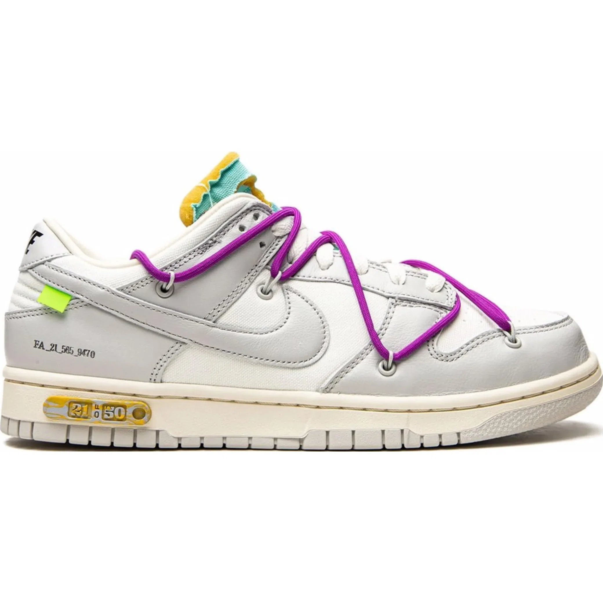 Кроссовки Nike Dunk Low "Off-White - Lot 21" | Farsel