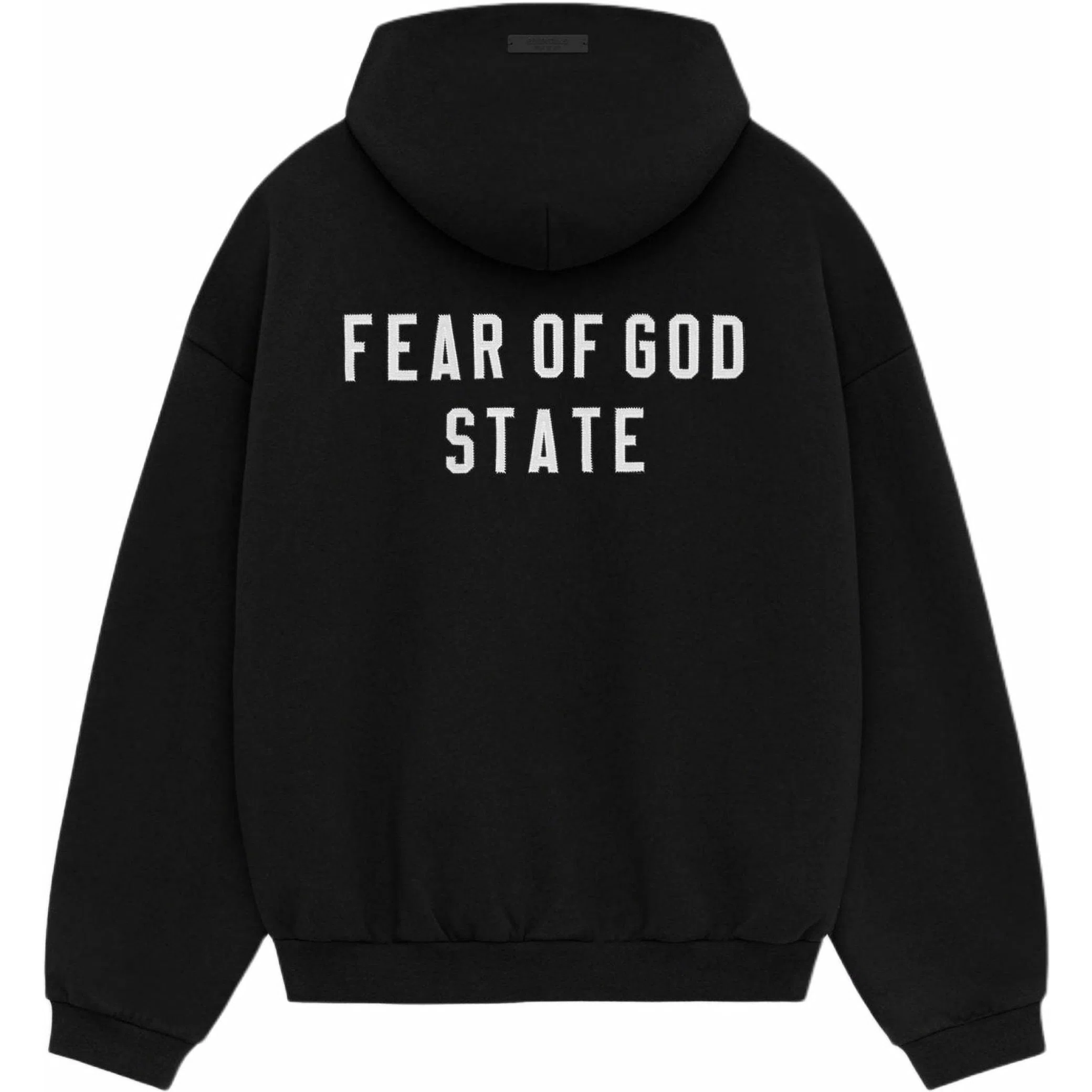  Fear of God FW24 Essentials Heavy Fleece Full Zip Hoodie "Black" | Farsel