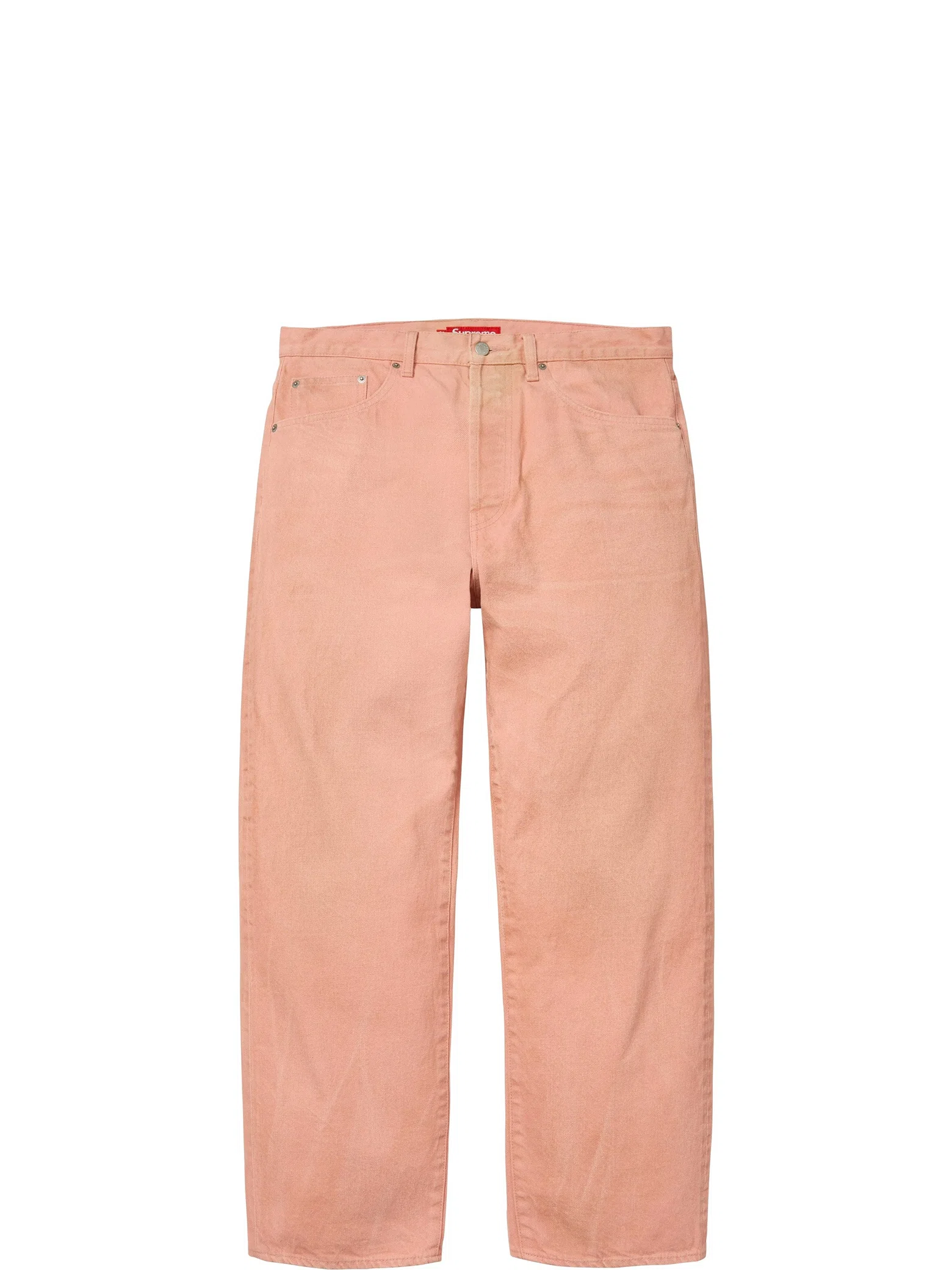 Джинсы Supreme FW25 Distressed Loose Fit Selvedge Jean "Washed Pink" | Farsel