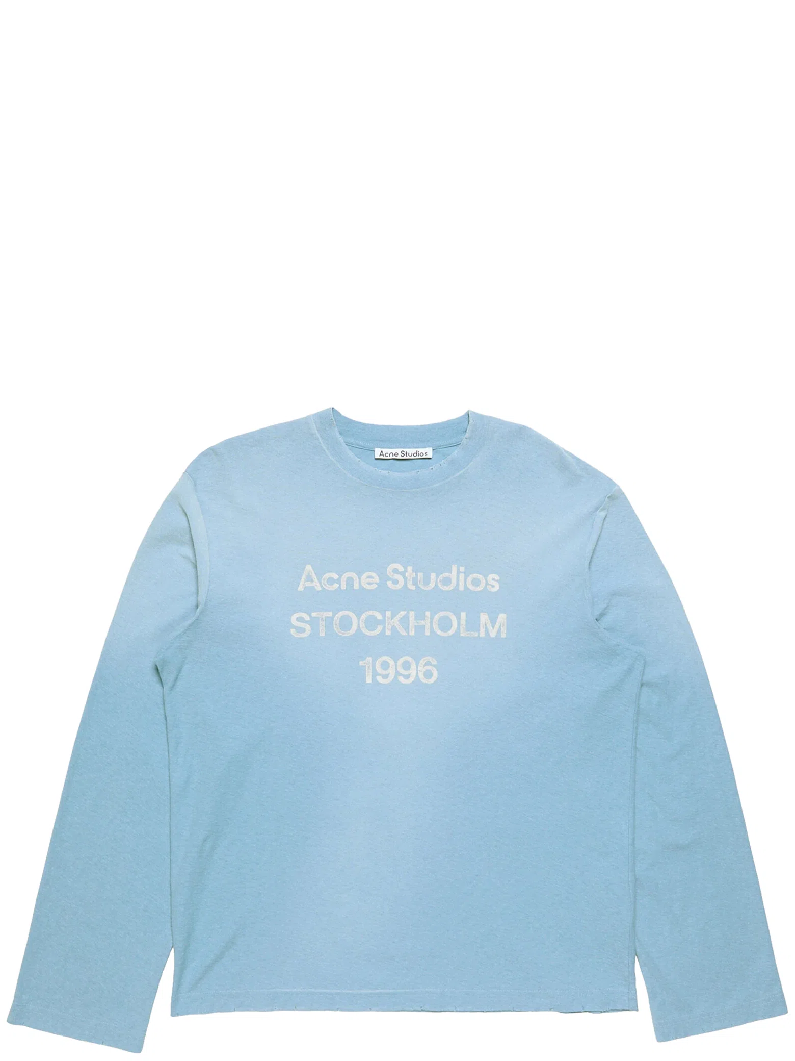 Лонгсливы Acne Studios Sprayed 1996 Logo T-shirt "Cornflower blue" | Farsel