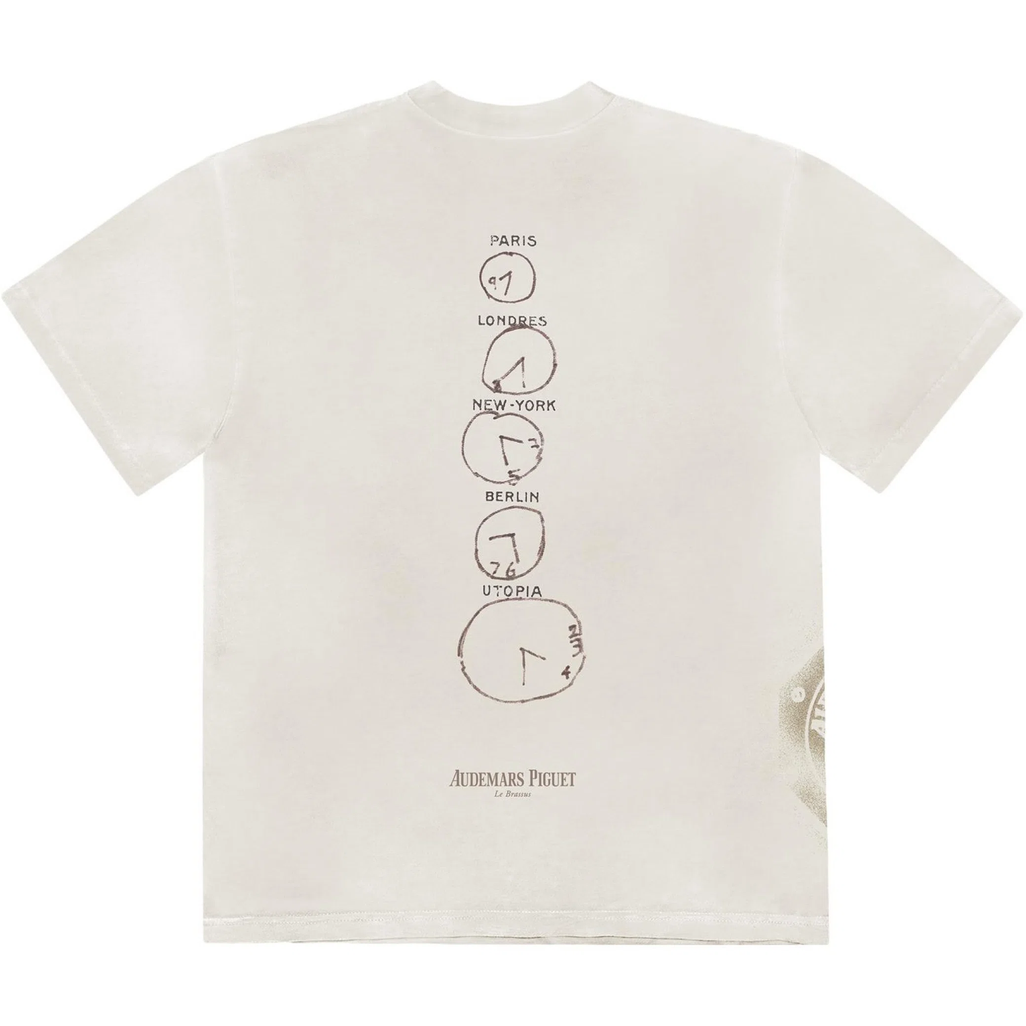 Футболки Travis Scott FW23 Audemars Piguet Time Zones Tee "White" | Farsel