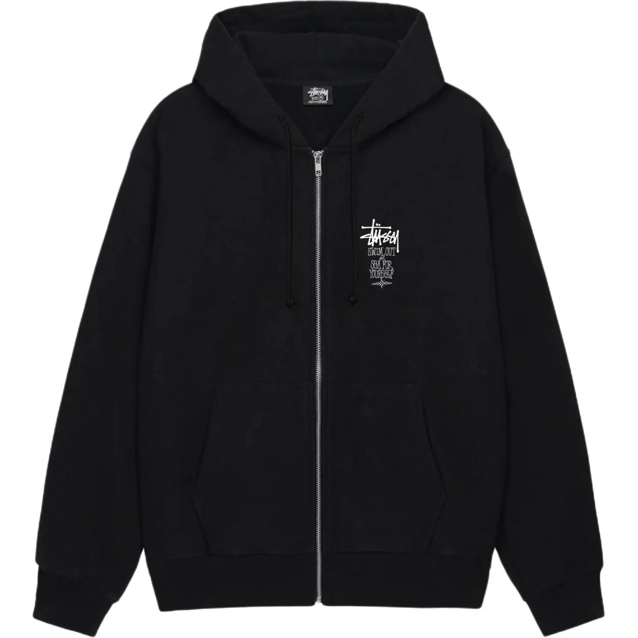Худи Stussy Swim Out Zip Hoodie "Black" | Farsel